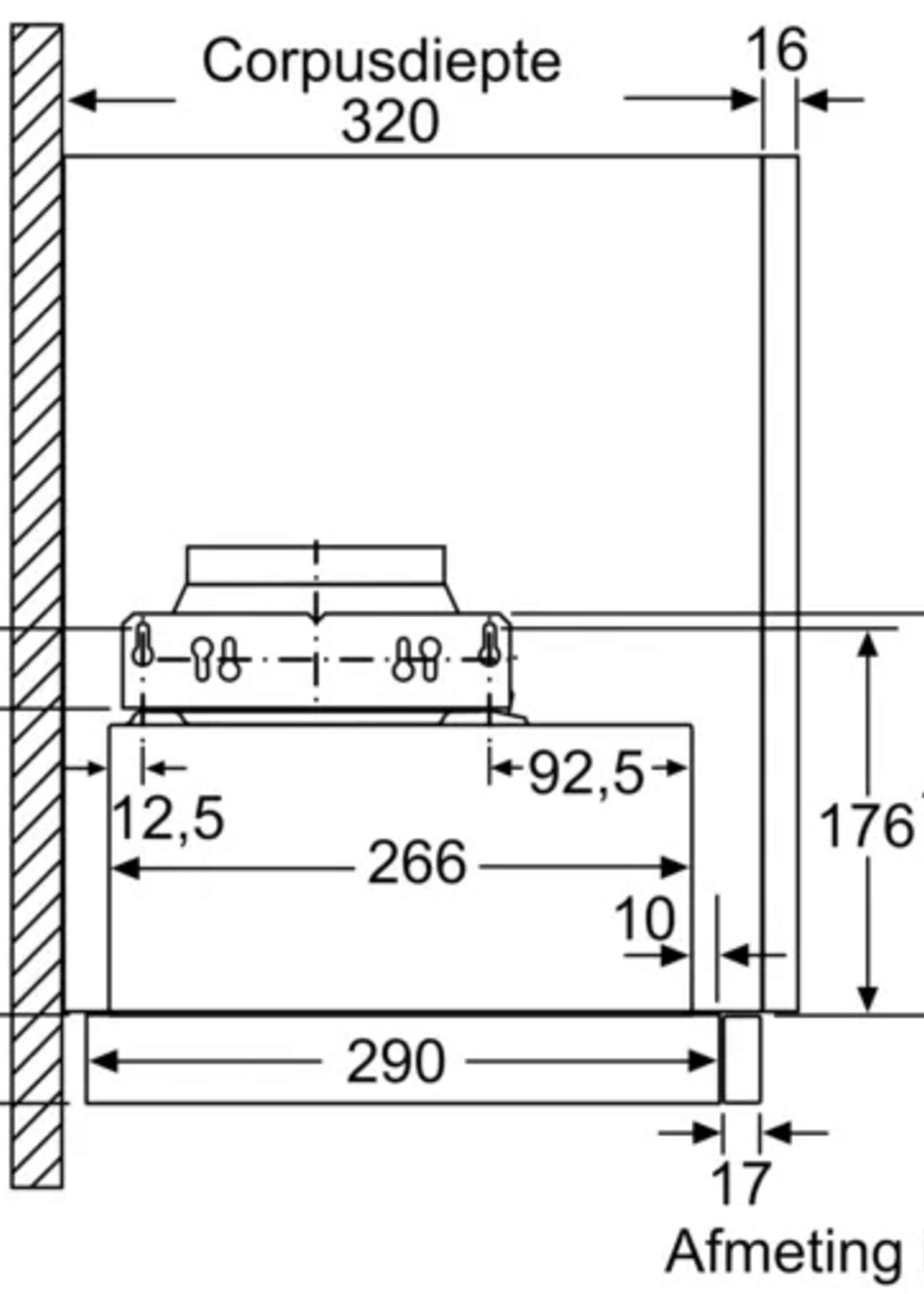 Bosch DFM064A50 vlakscherm afzuigkap Serie | 4 - 60cm