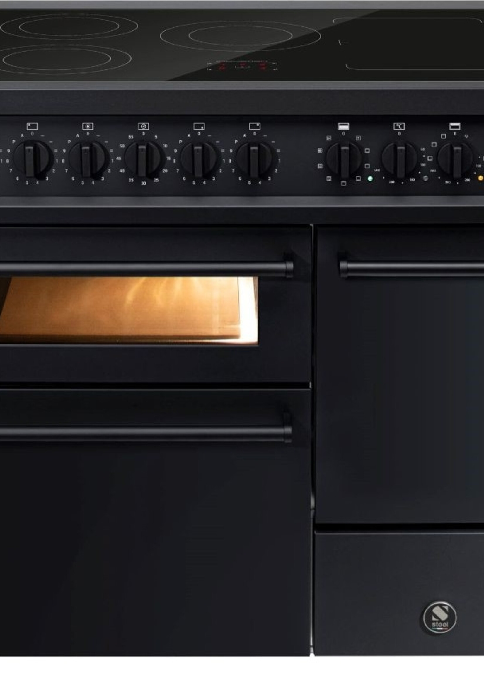 Steel EQ10FFF-5FI NF Vrijstaand fornuis