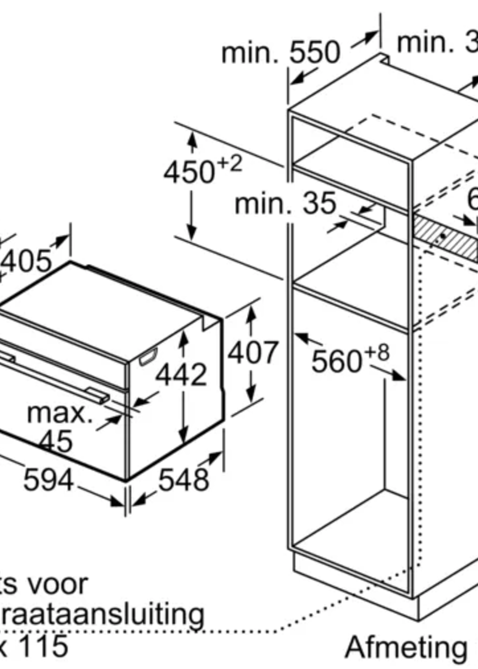 Bosch CSG856NC1 Compacte oven met stoom - 60 cm - Bosch Accentline - Carbon Black