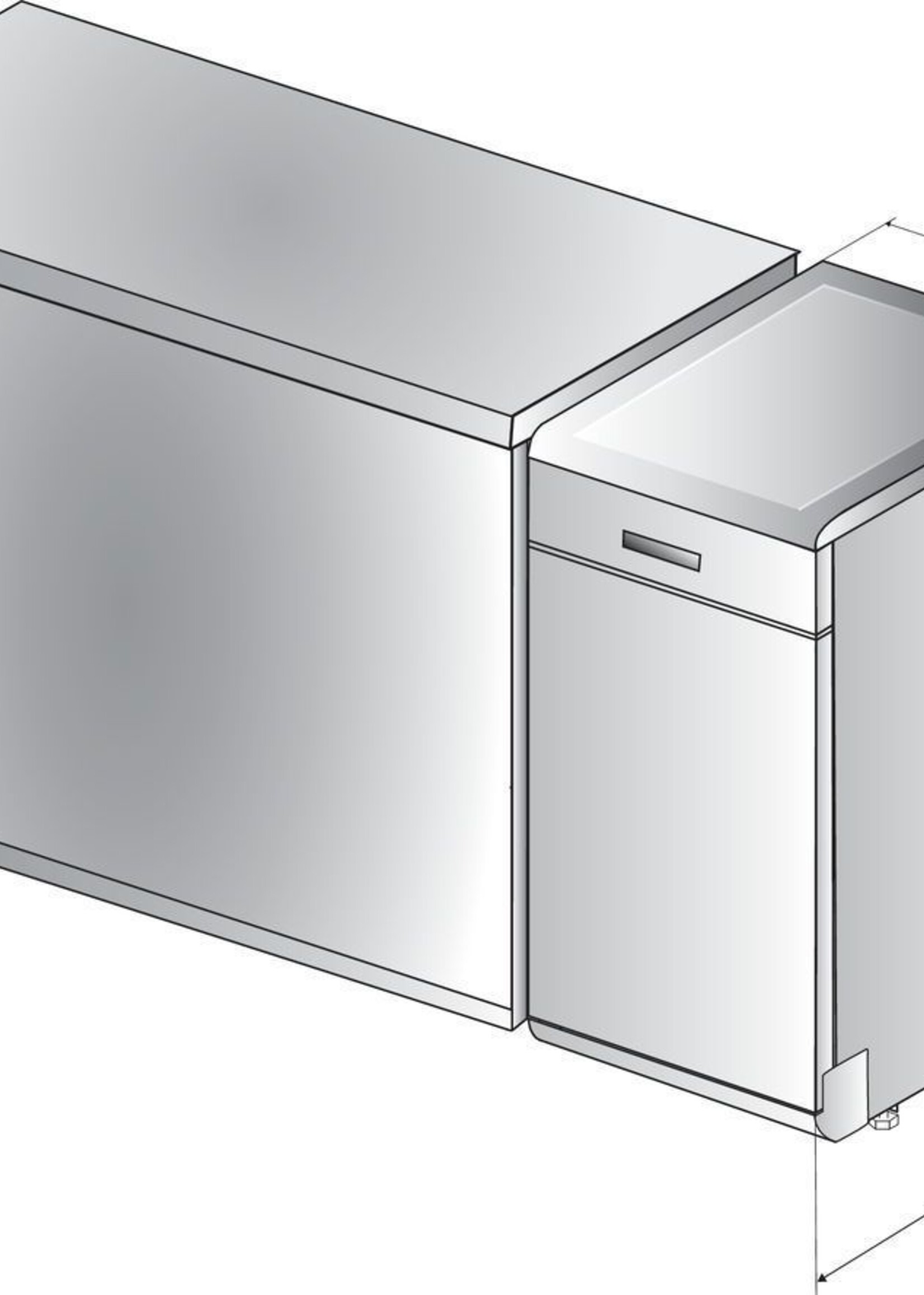 Inventum VVW4530AW vrijstaande vaatwasser