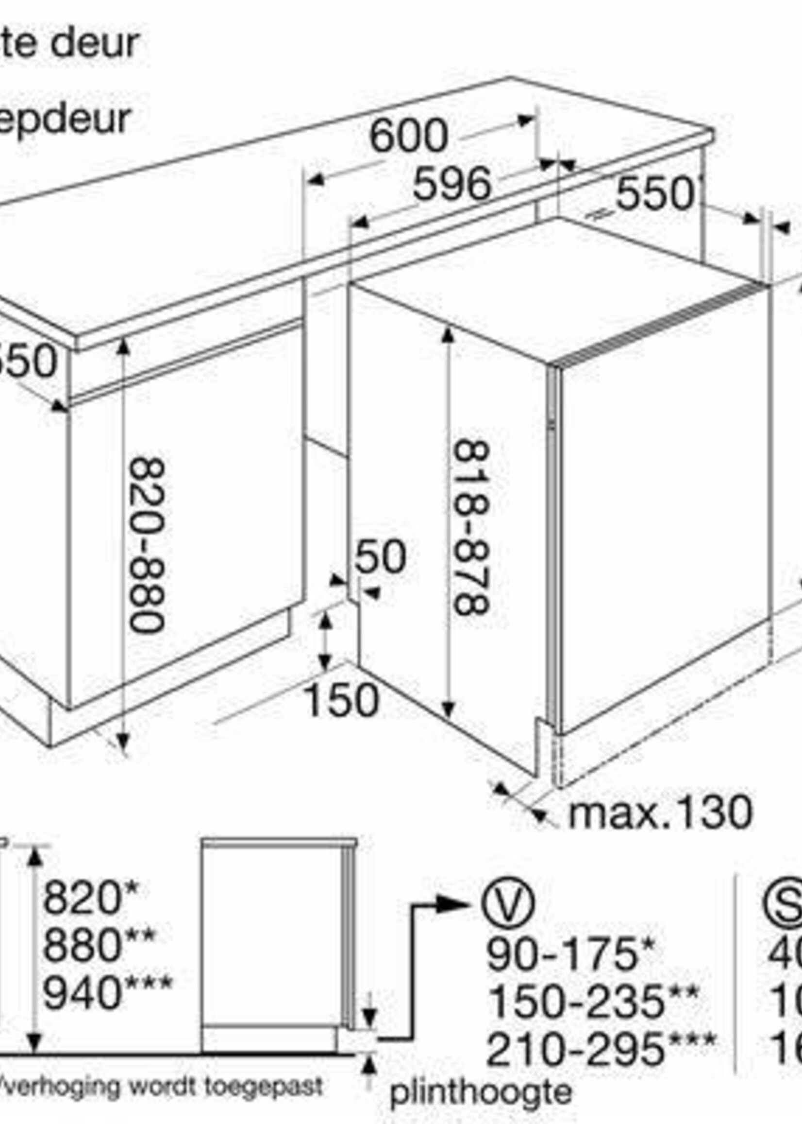 Atag VA5113BT volledig geïntegreerde vaatwasser - 60 cm