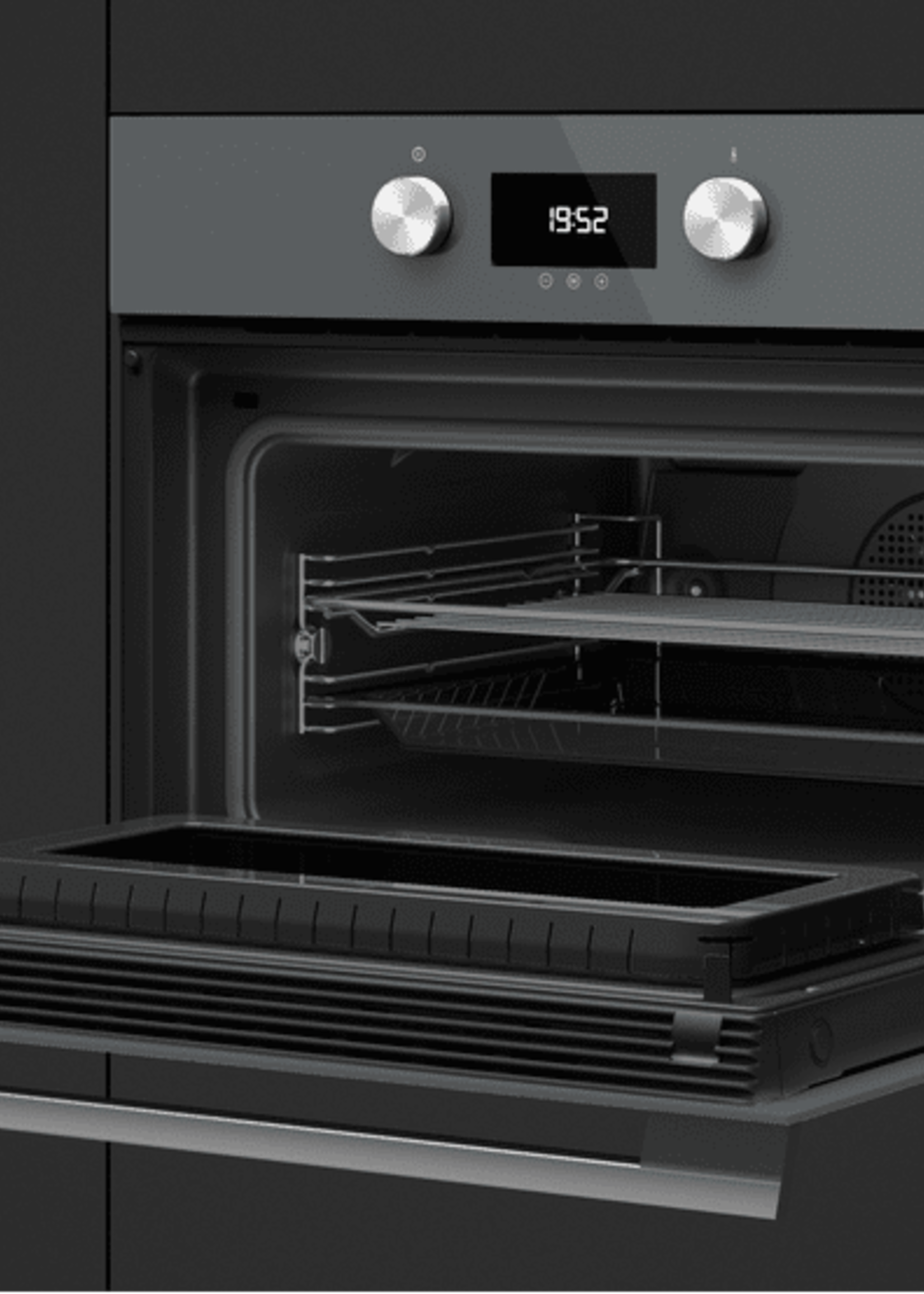 Teka HLC 8440 C - Stone Grey - Inbouw compact oven met magnetron