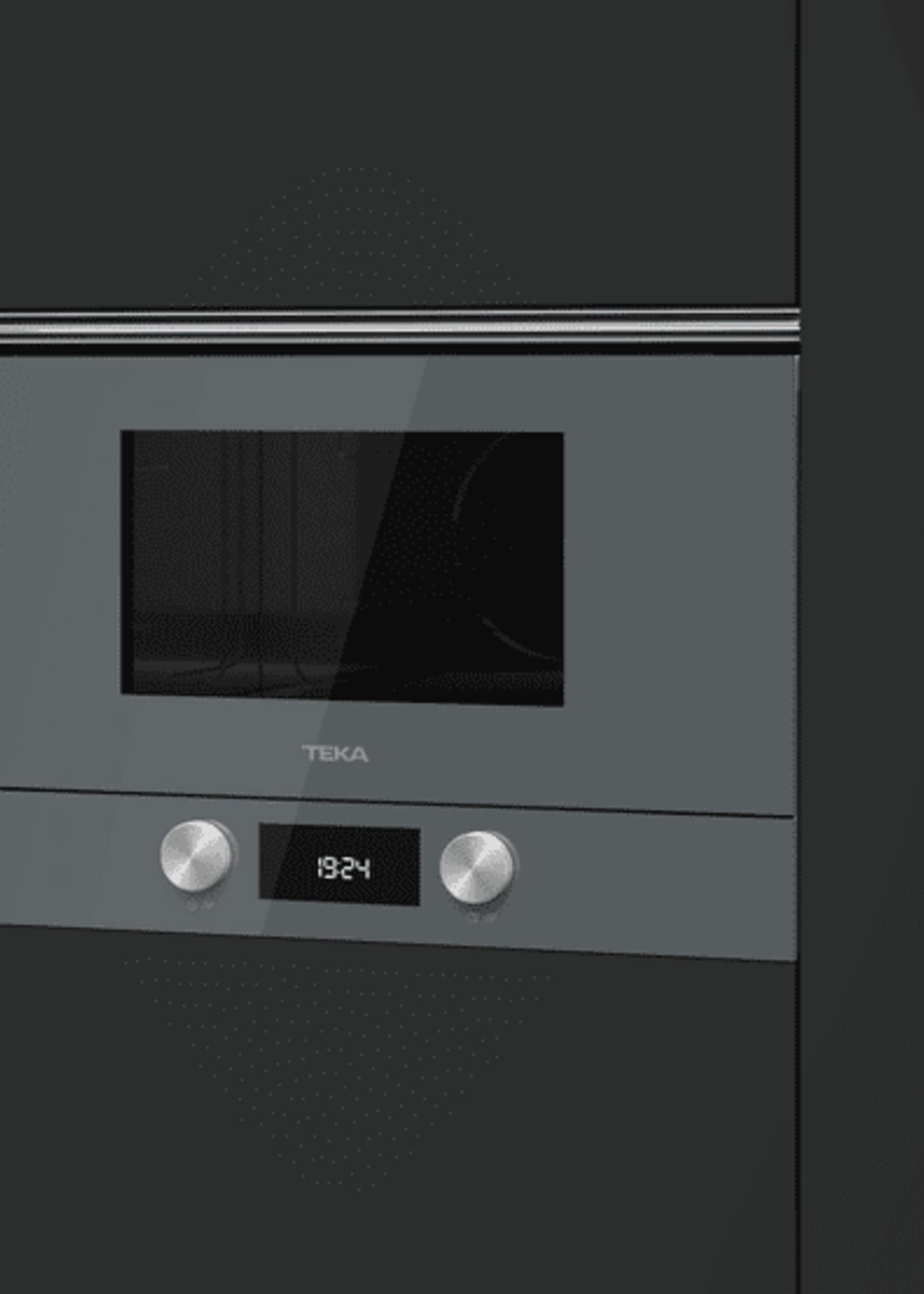 Teka ML 8220 BIS - Stone Grey - Inbouw magnetron - U keramische bodemplaat