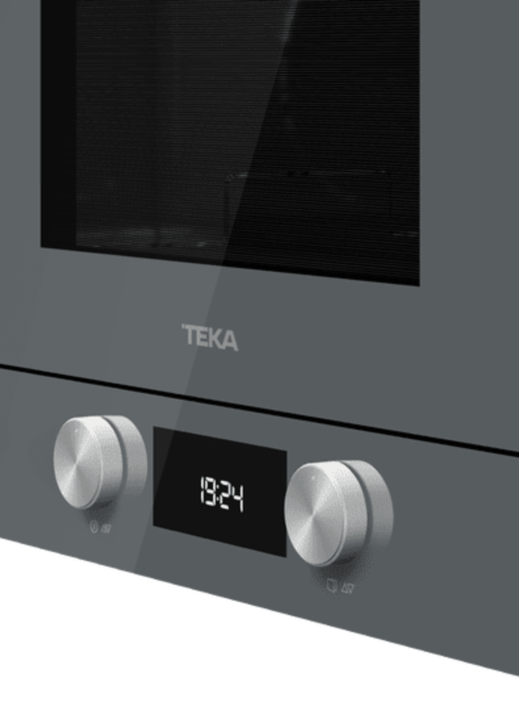 Teka ML 8220 BIS - Stone Grey - Inbouw magnetron - U keramische bodemplaat