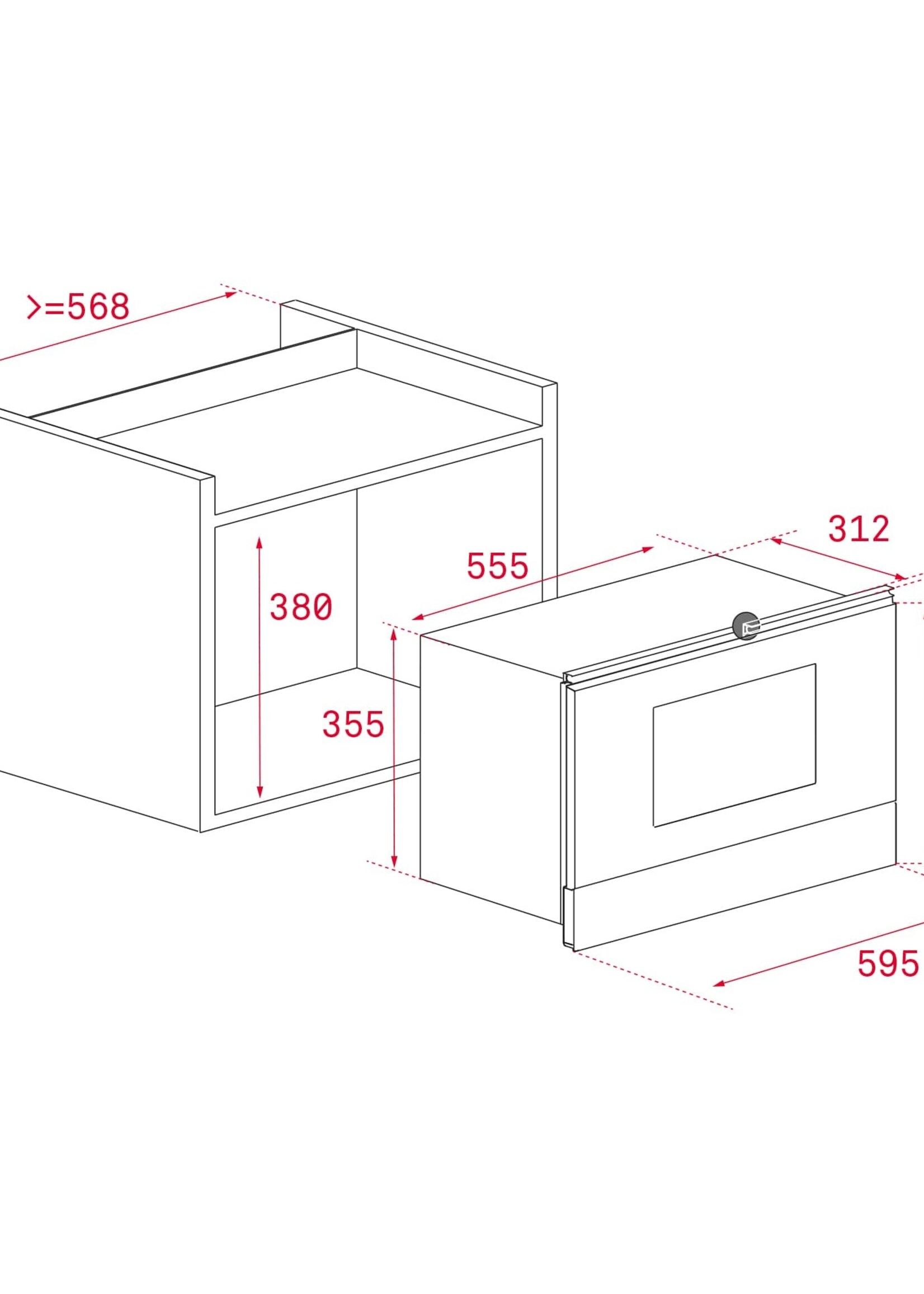 Teka ML 8220 BIS - Stone Grey - Inbouw magnetron - U keramische bodemplaat