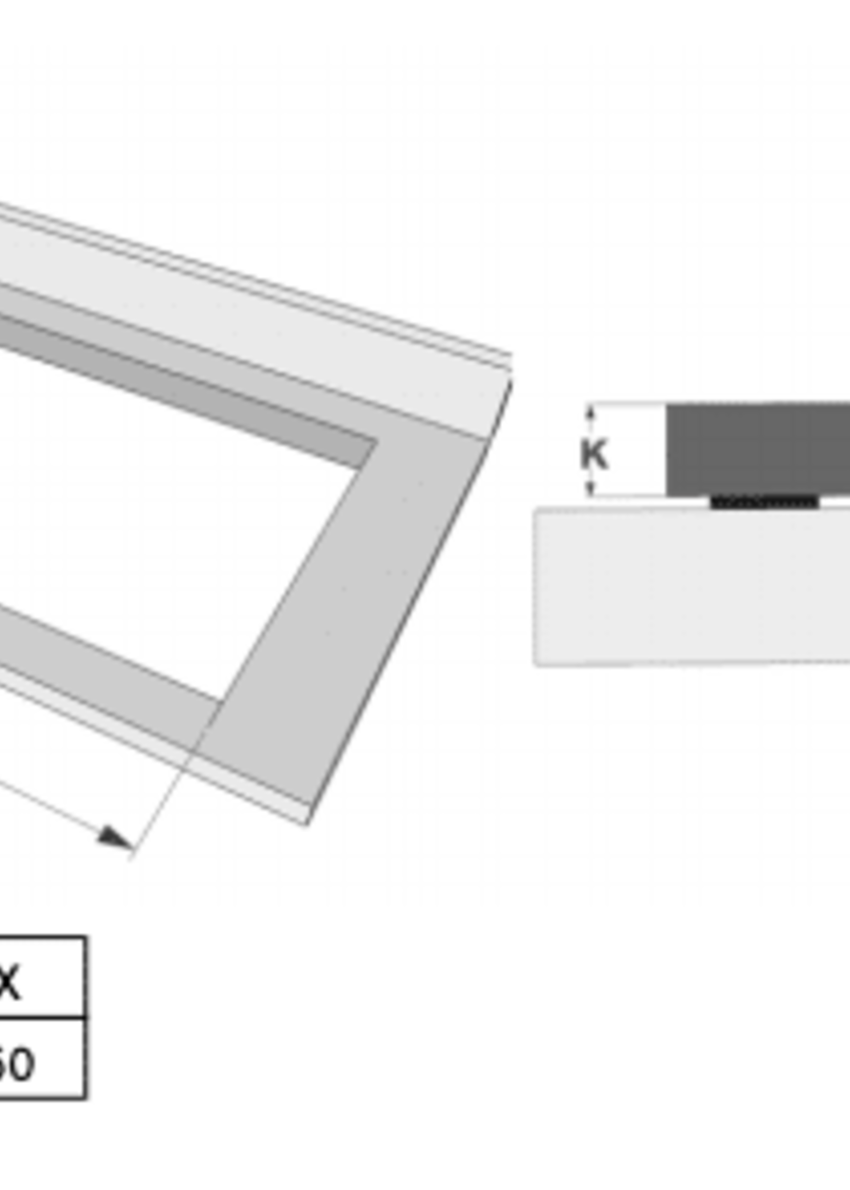 Novy 1753 Inductie kookplaat - 65 cm