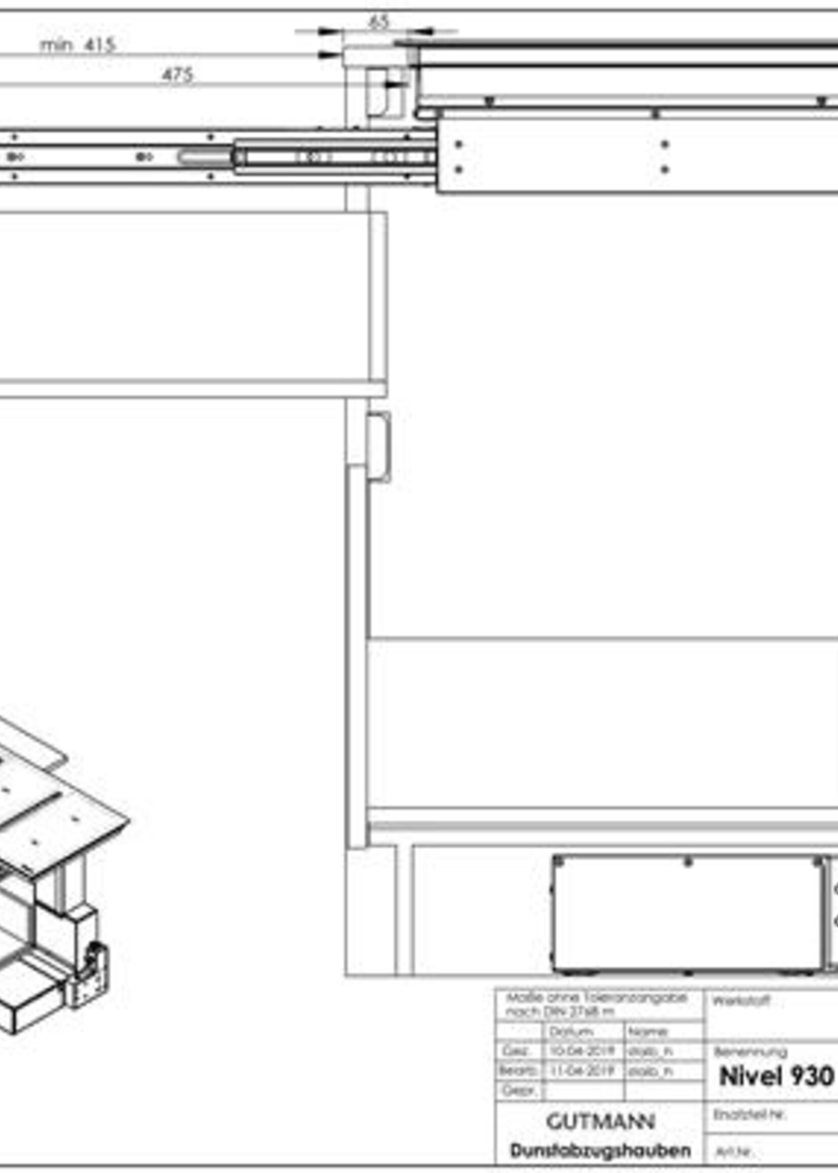 Opera Nivel  DNI93C120 inductie kookplaat met afzuiging  - 93 cm
