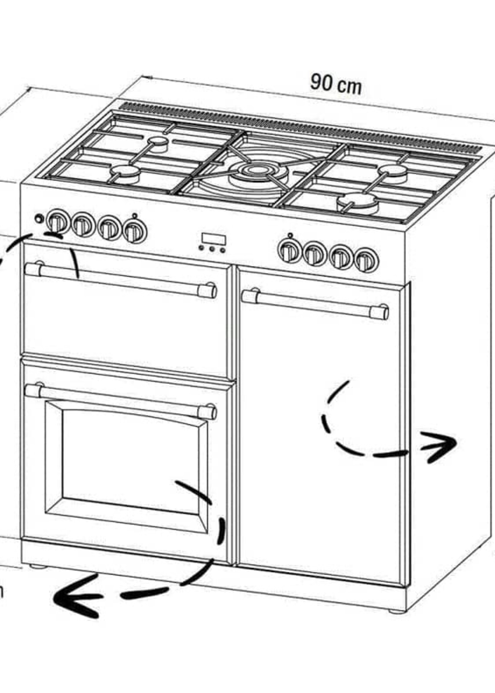 Stoves Richmond S900 DF Deluxe 90 cm - Creme