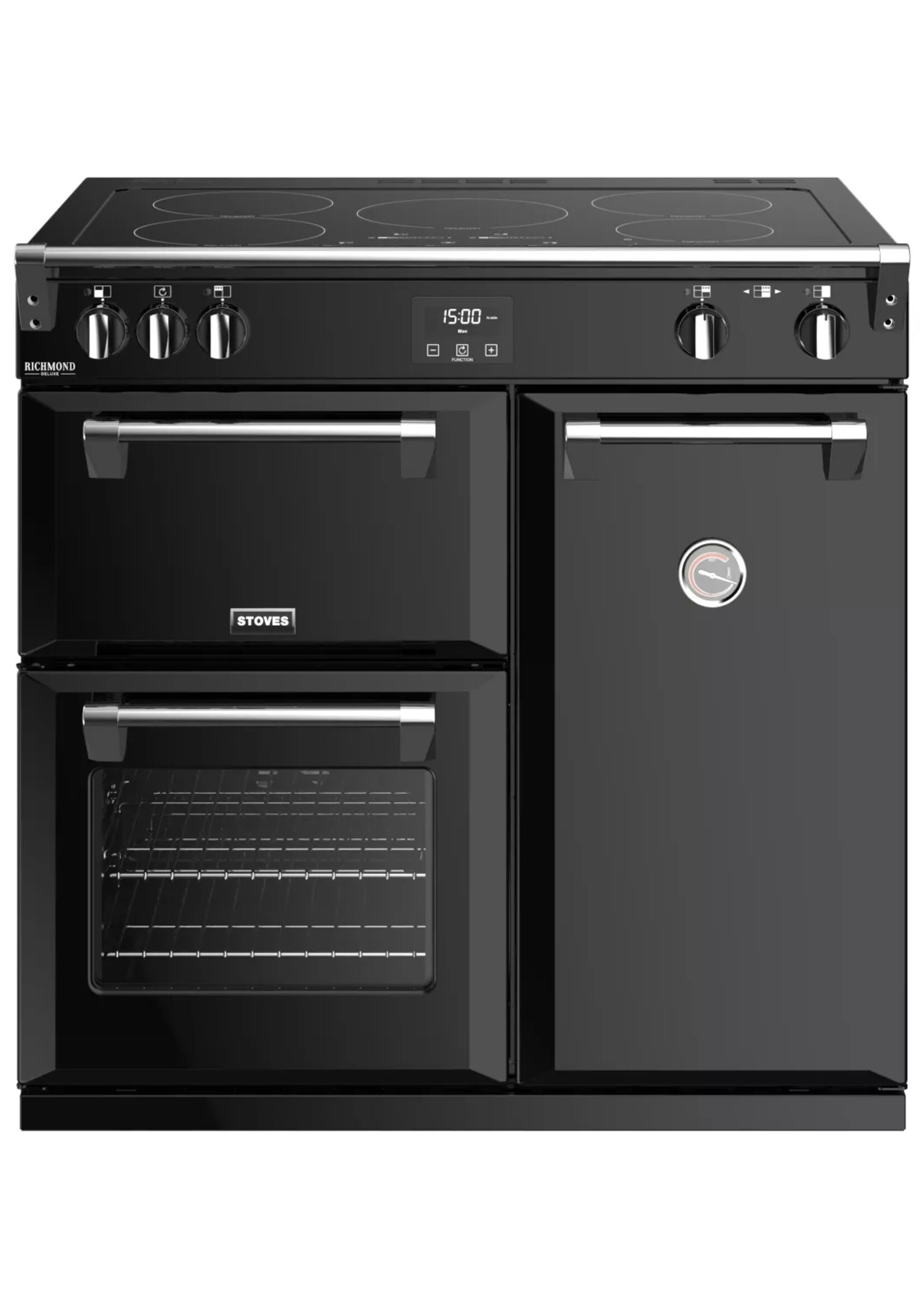 Stoves Richmond S900 Ei Deluxe 90 cm - Zwart