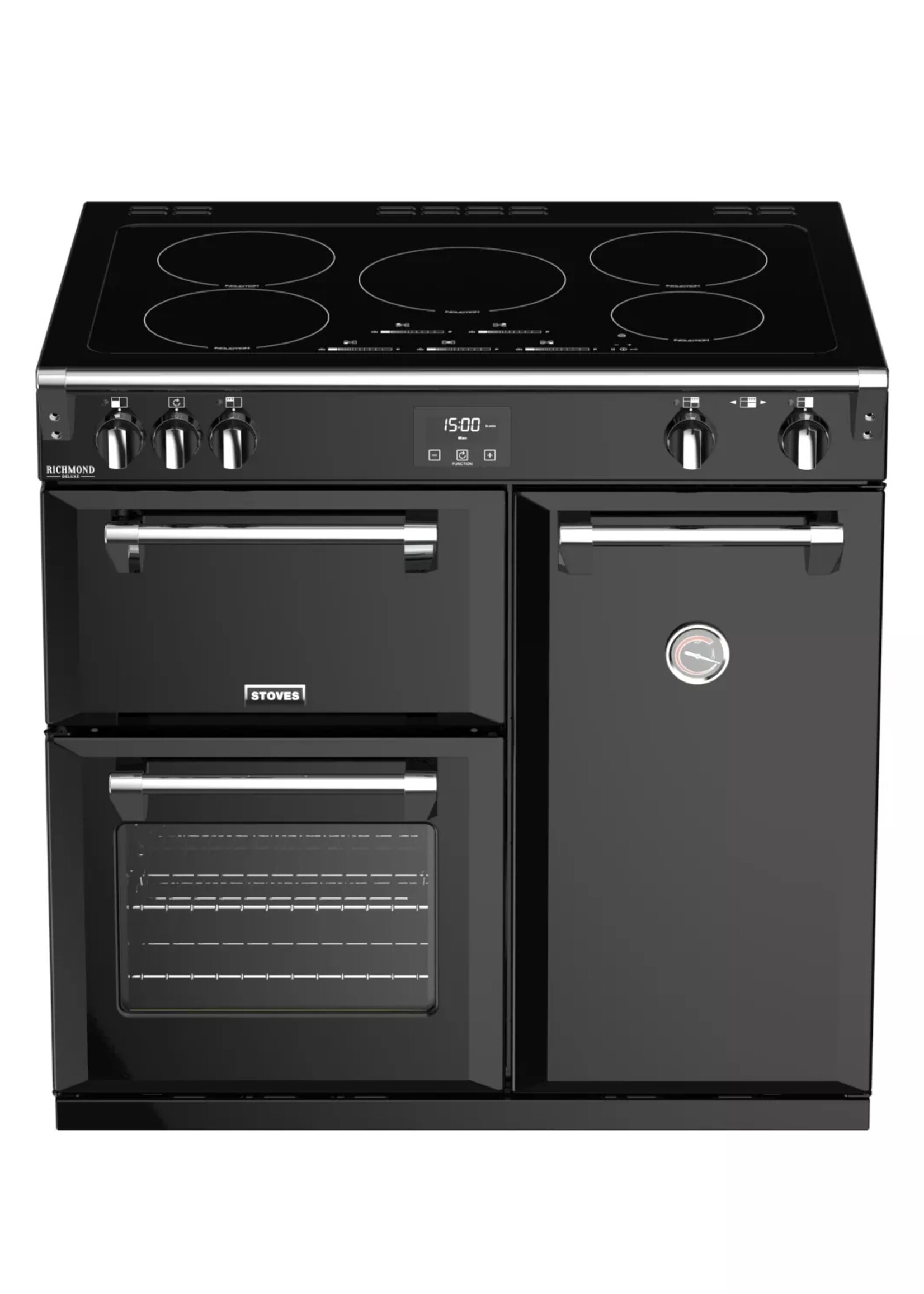 Stoves Richmond S900 Ei Deluxe 90 cm - Zwart