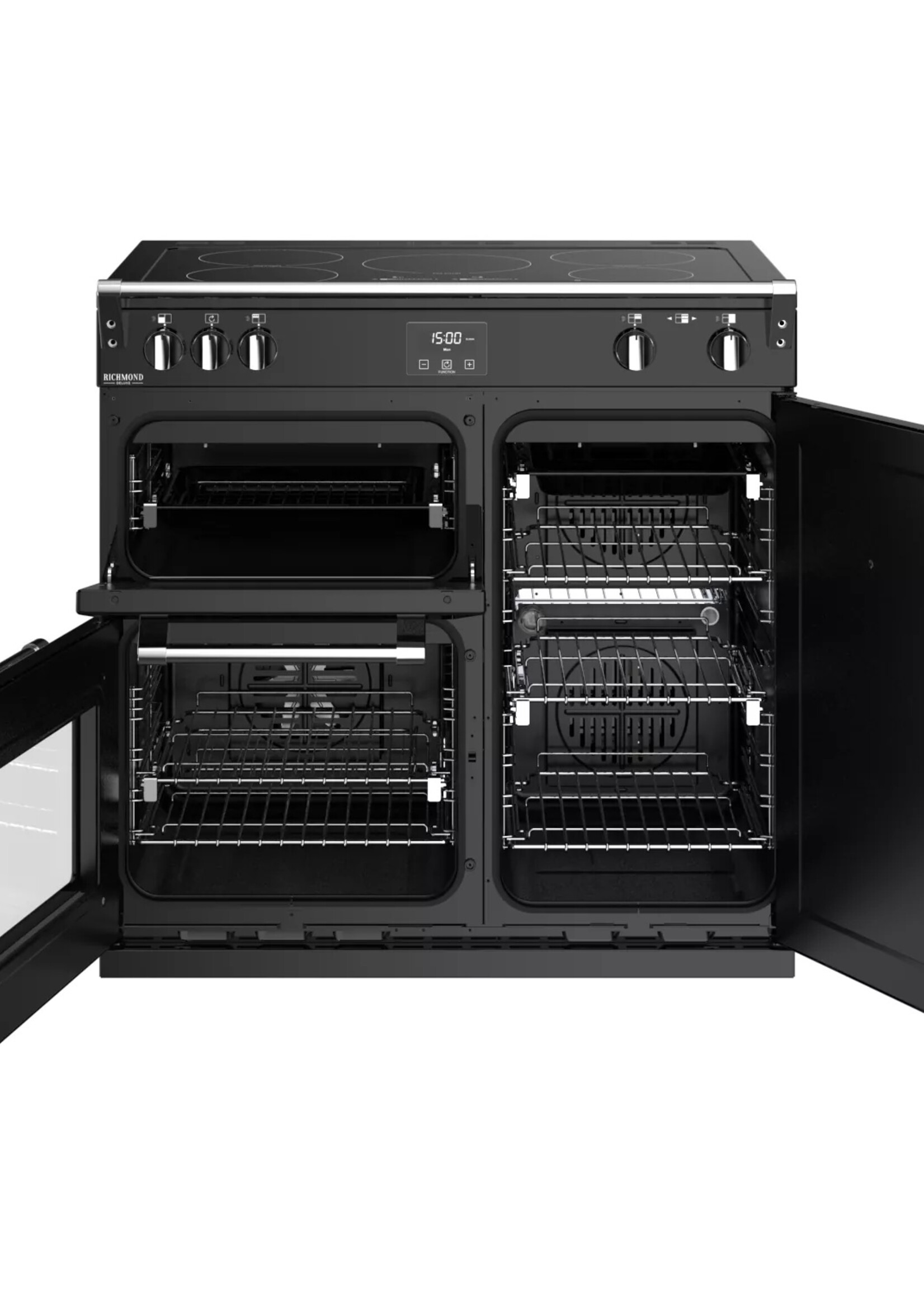Stoves Richmond S900 Ei Deluxe 90 cm - Zwart