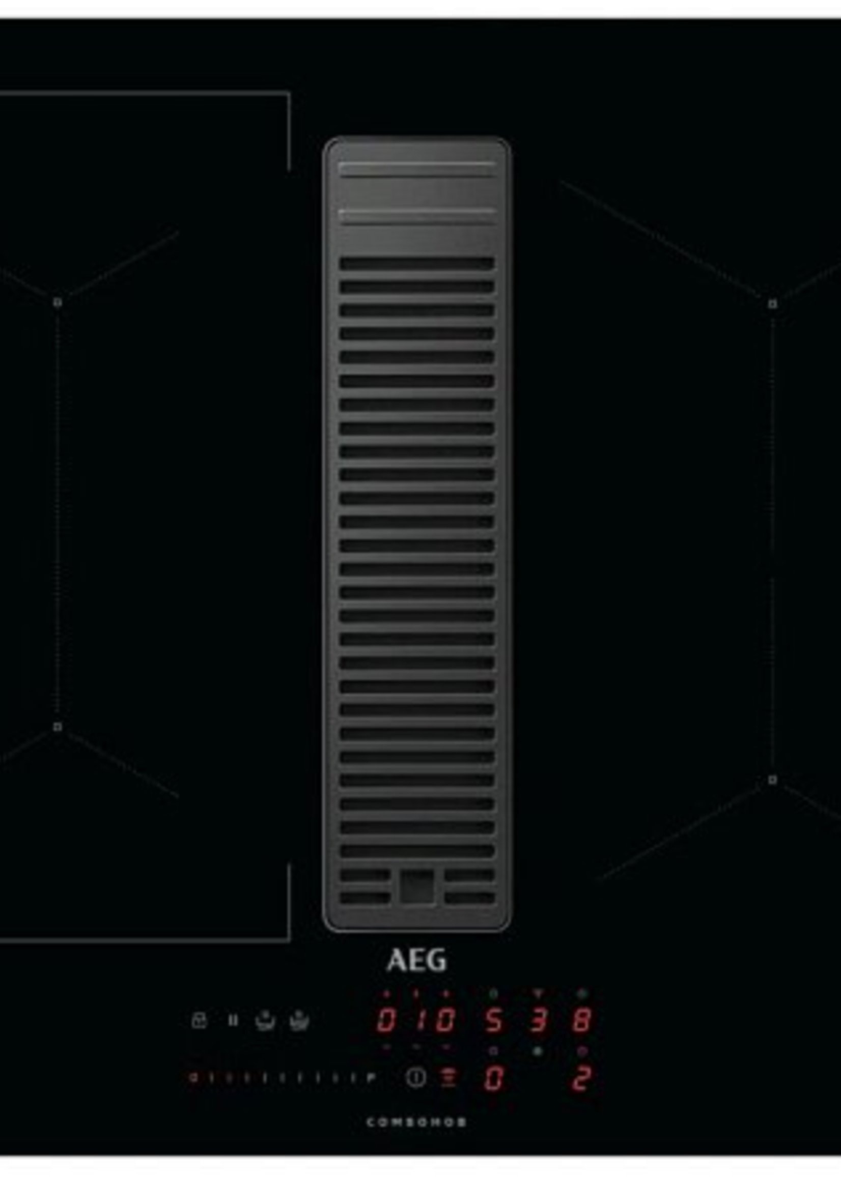 AEG IDE74243IB inductiekookplaat met afzuiging - 72 cm
