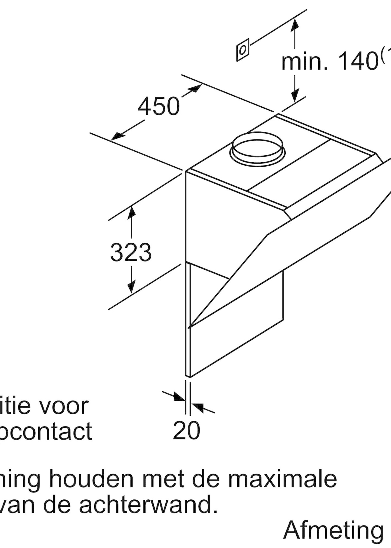 Siemens LC91KWW62S studioLine Wandschouwkap 90cm