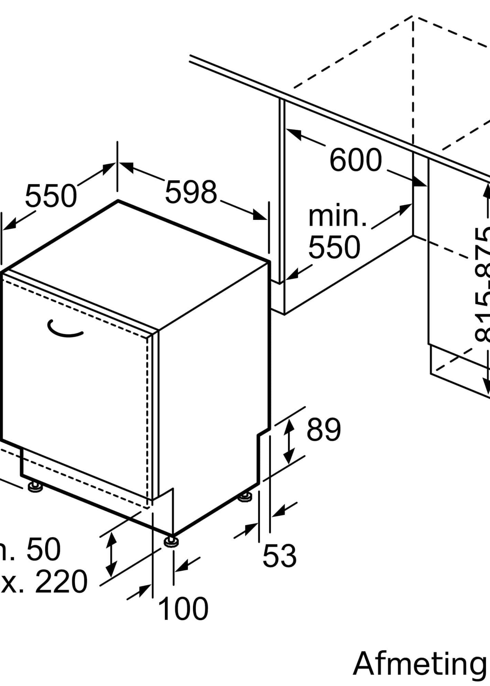 Bosch SGH4HCX48E geïntegreerde vaatwasser 60 cm