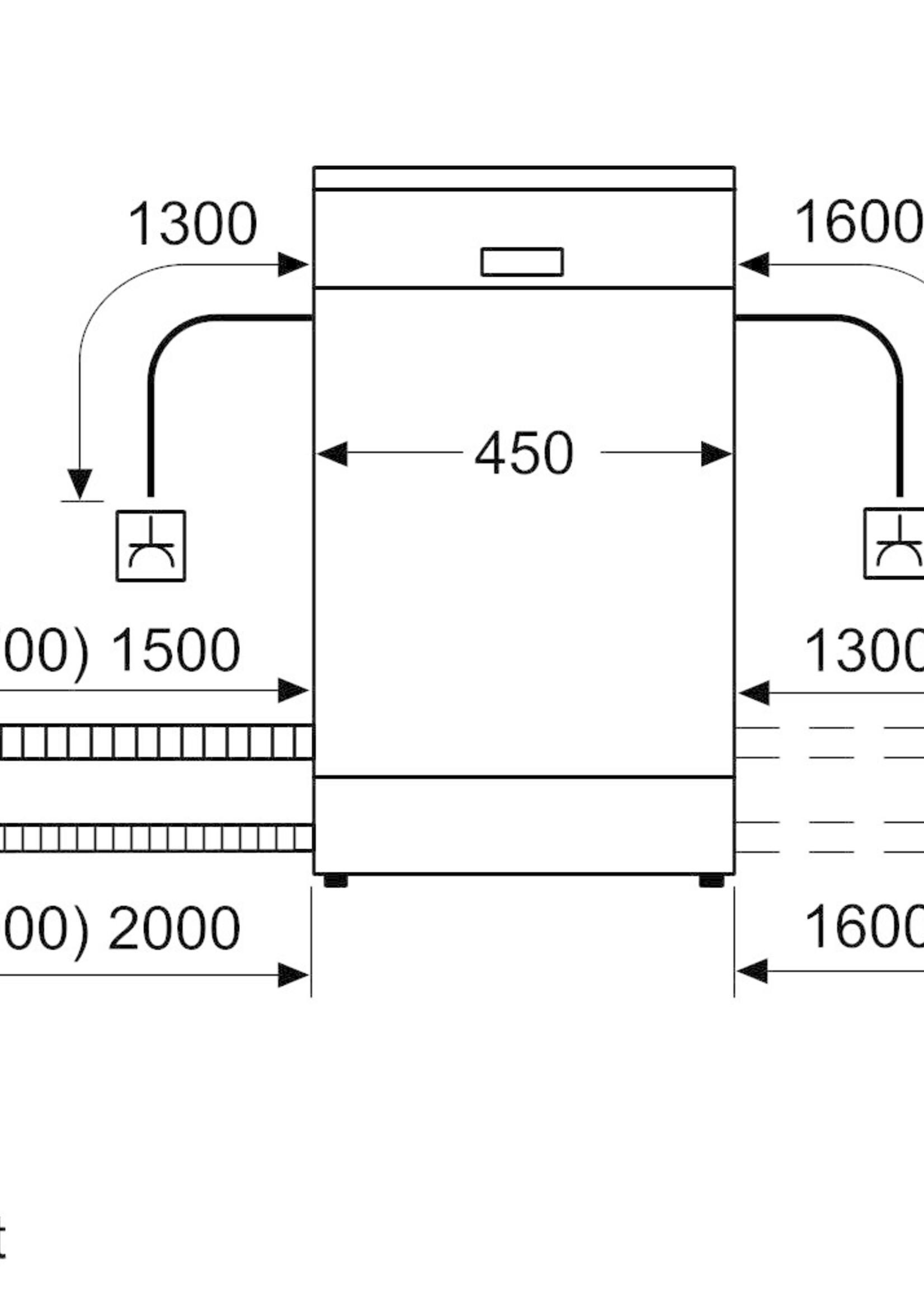 Bosch SRI4HKS53E Geintegreerde vaatwasser 45 cm