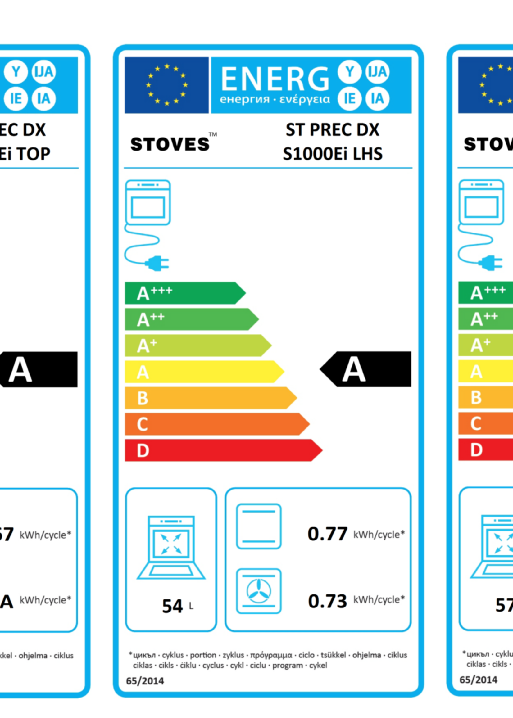 Stoves Precision DX S1000 Ei Inductiefornuis 100 cm - Zwart