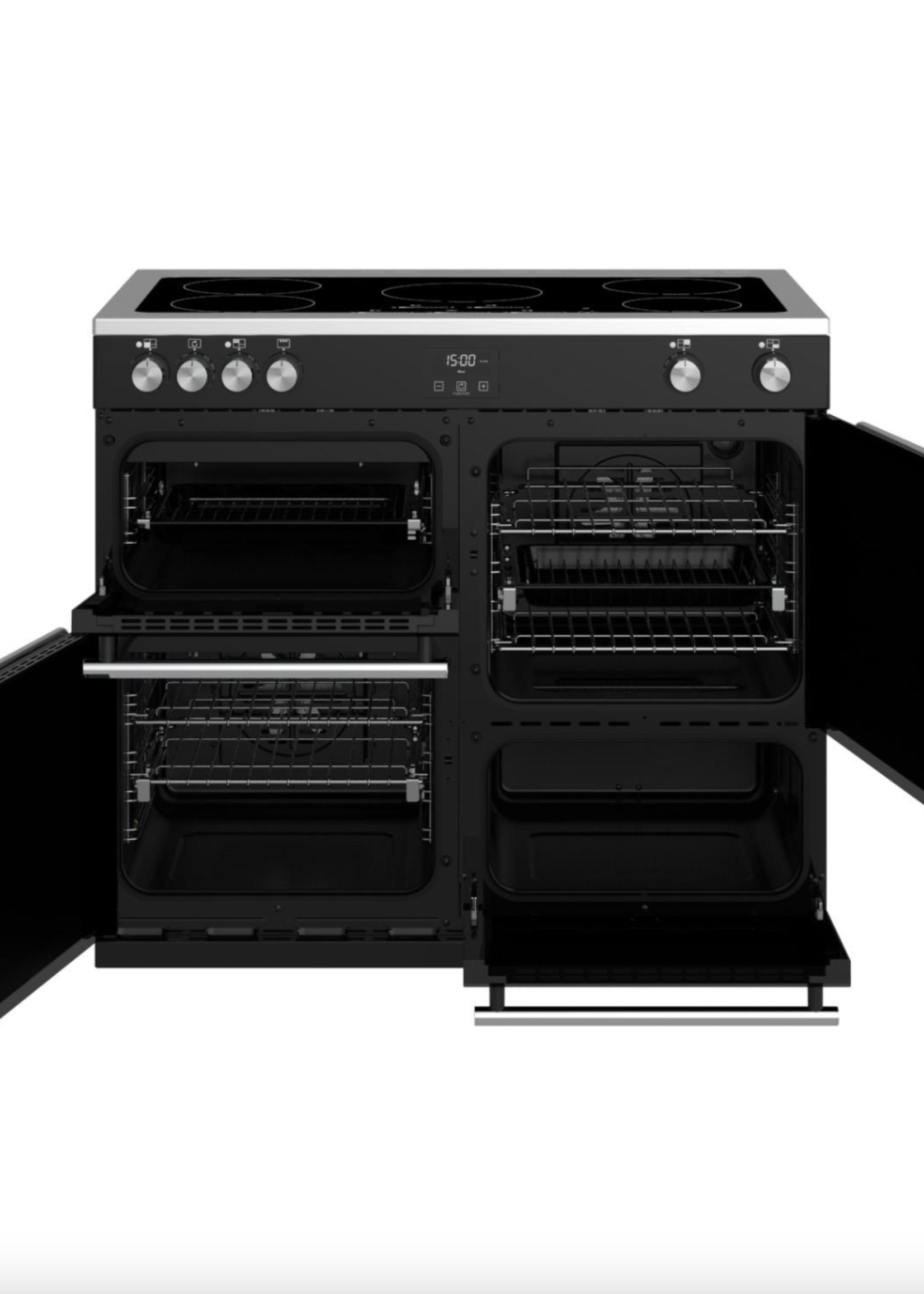 Stoves Precision DX S1000 Ei Inductiefornuis 100 cm - Zwart