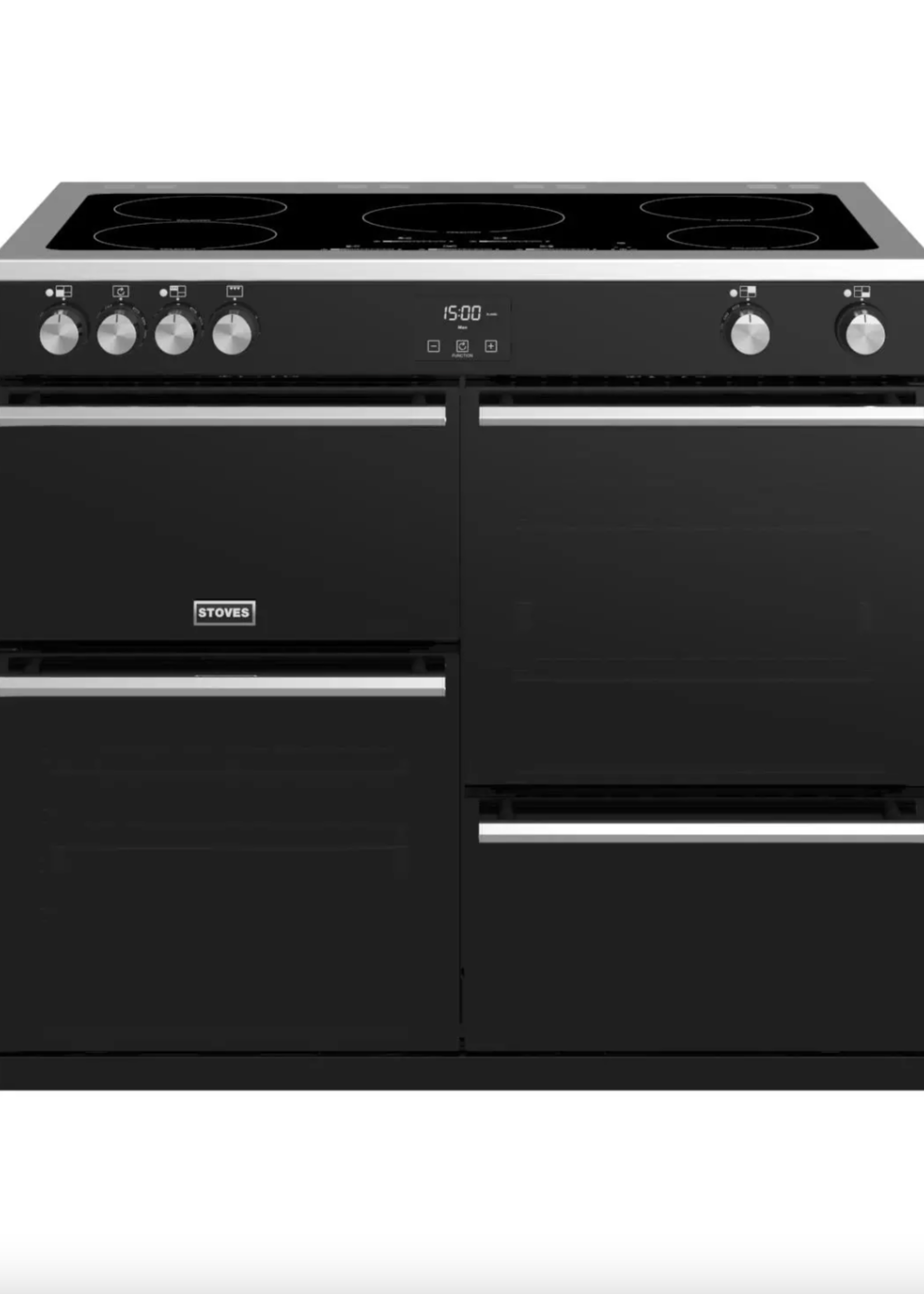 Stoves Precision DX S1000 Ei Inductiefornuis 100 cm - Zwart