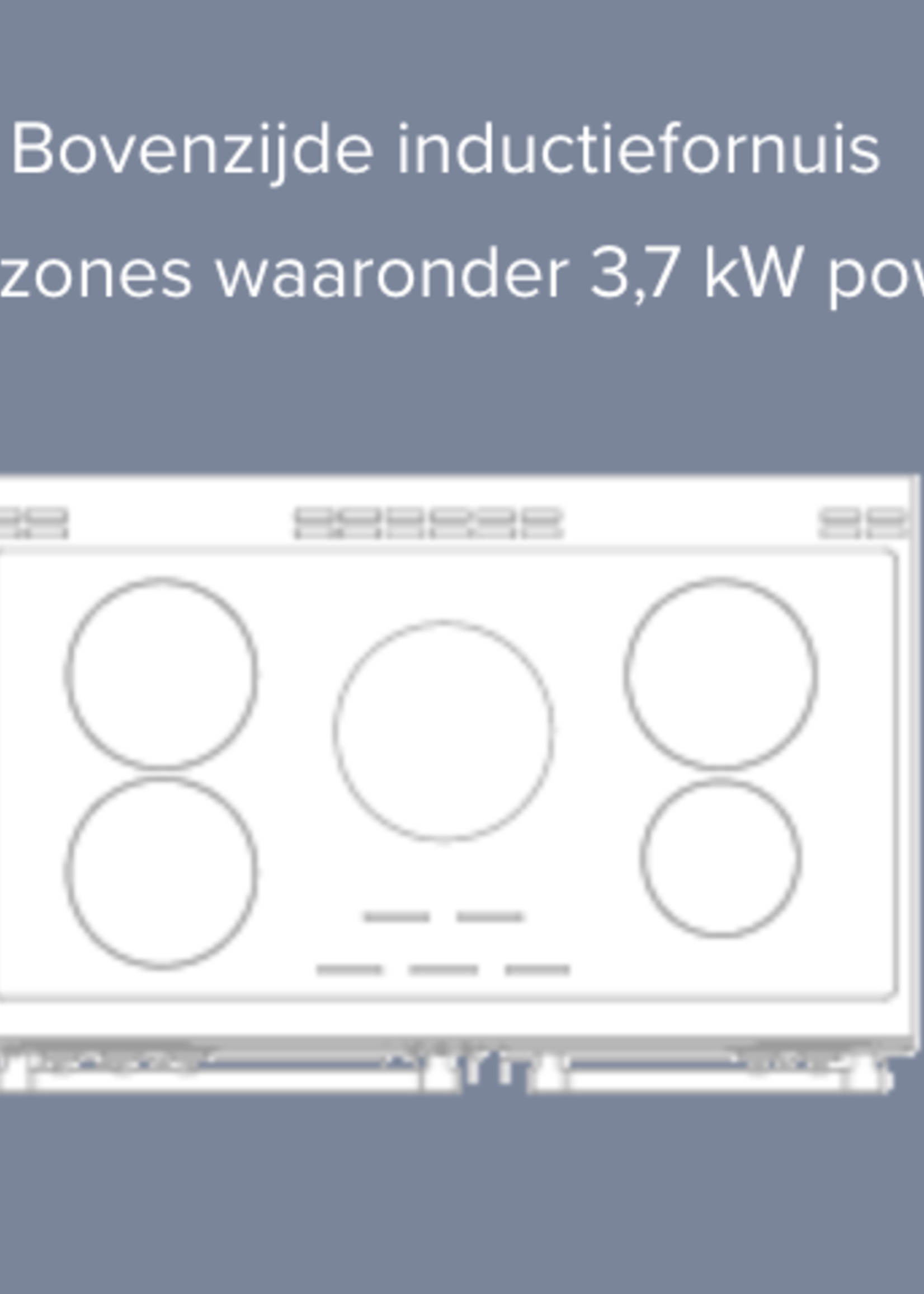 Stoves Precision DX S1000 Ei Inductiefornuis 100 cm - Zwart