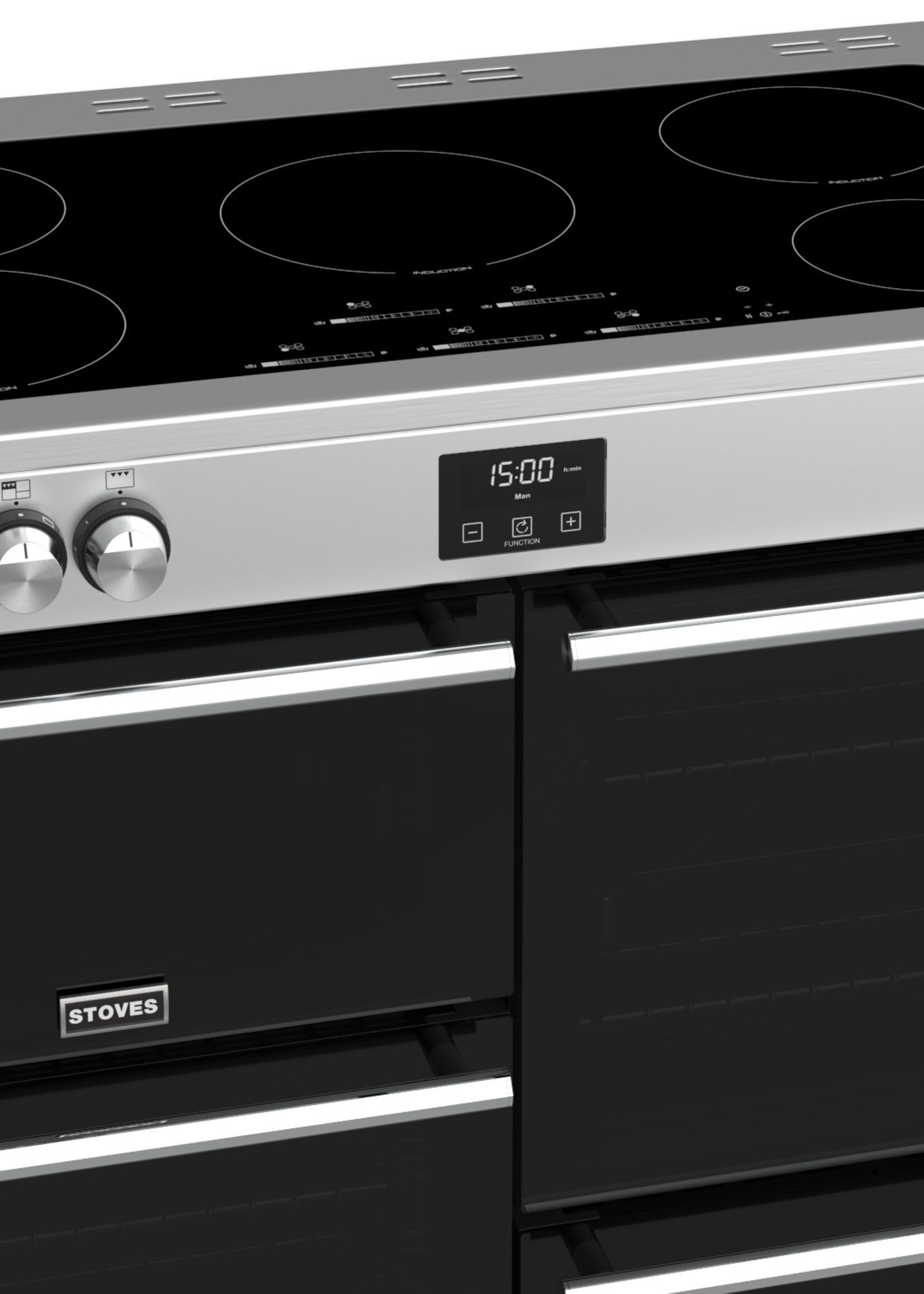 Stoves Precision DX S1000 Ei inductiefornuis 100 cm - RVS