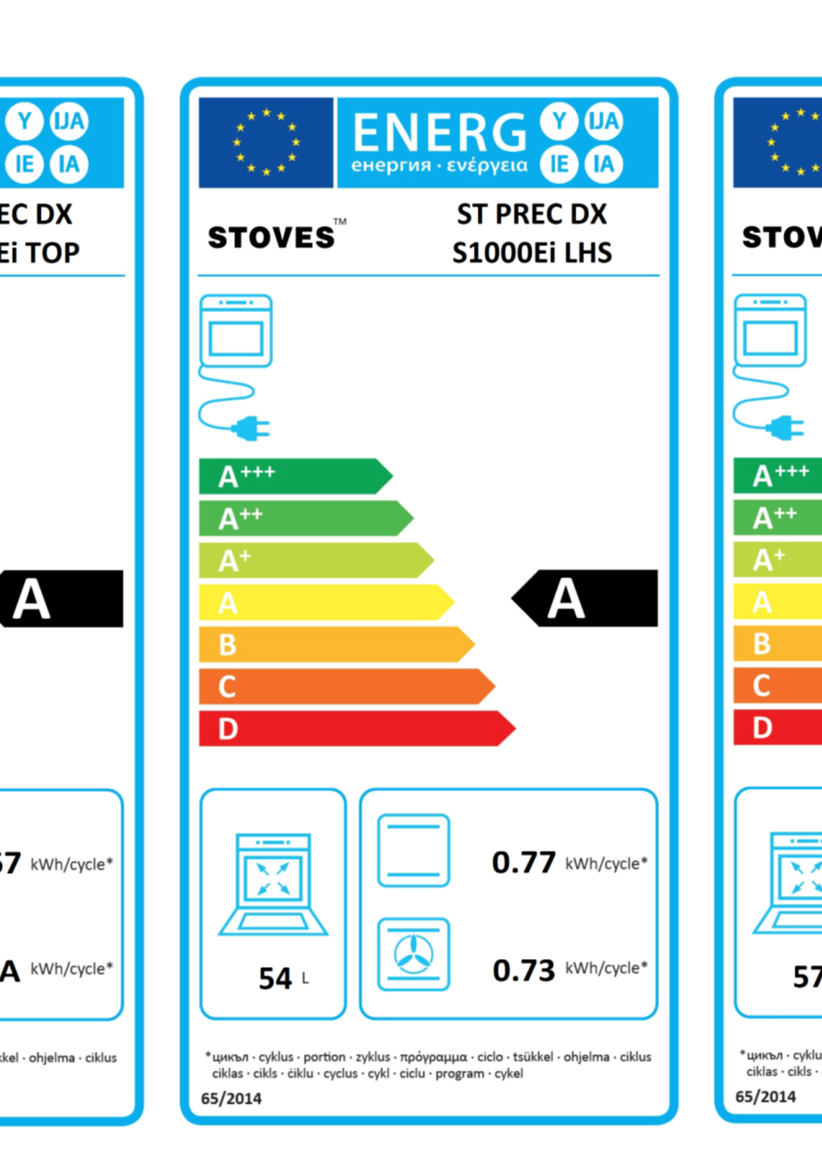 Stoves Precision DX S1000 Ei inductiefornuis 100 cm - RVS