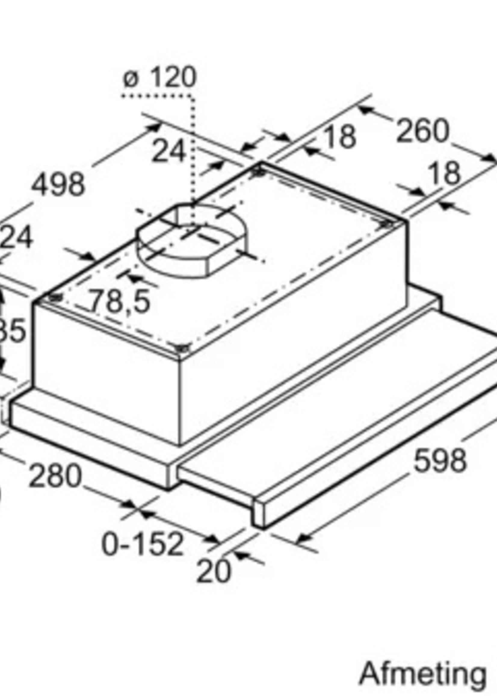 Siemens LI60OA521 Vlakscherm afzuigkap 60 cm