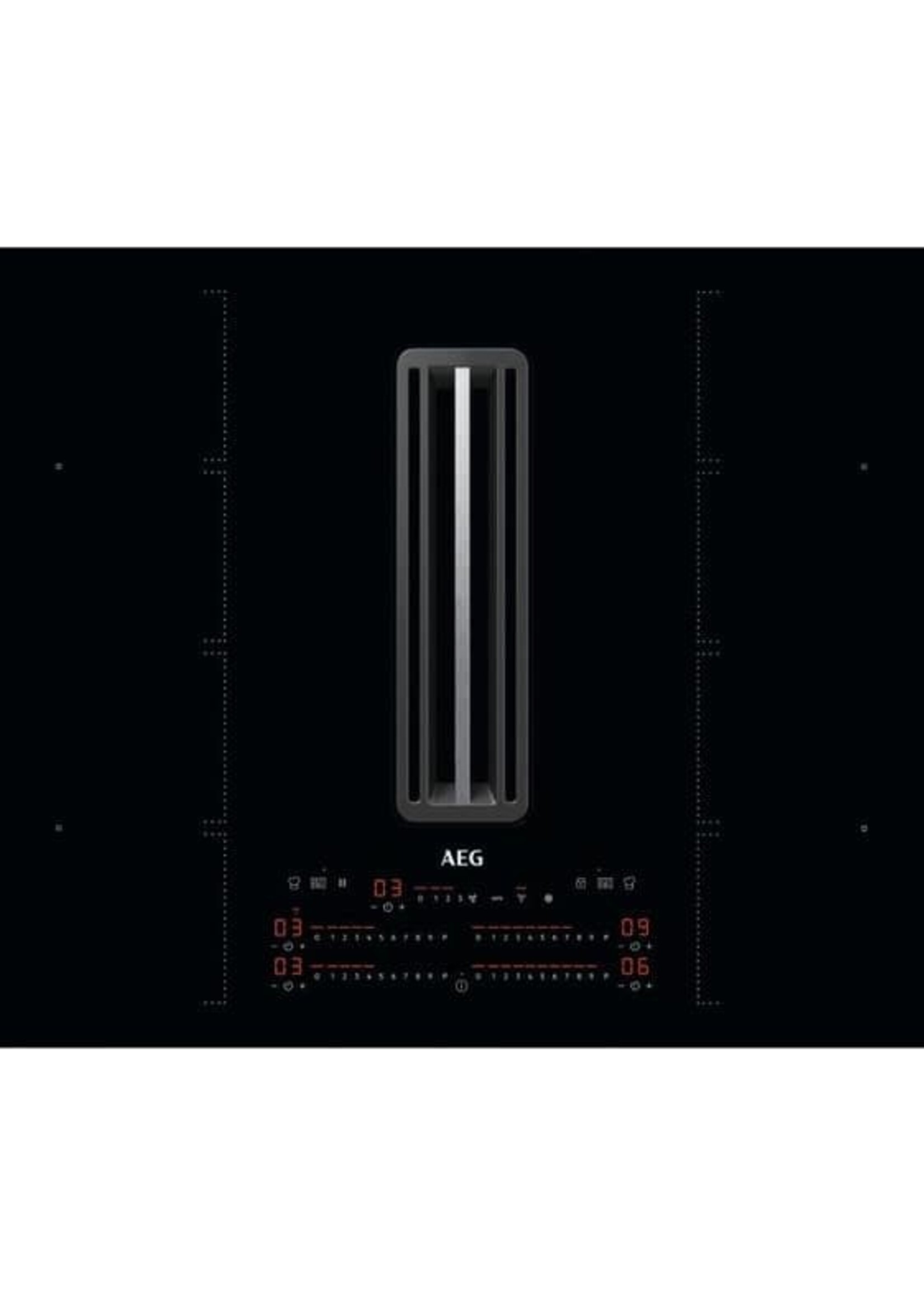 AEG CCE8477SCB Inductie kookplaat met afzuiging - 80 cm
