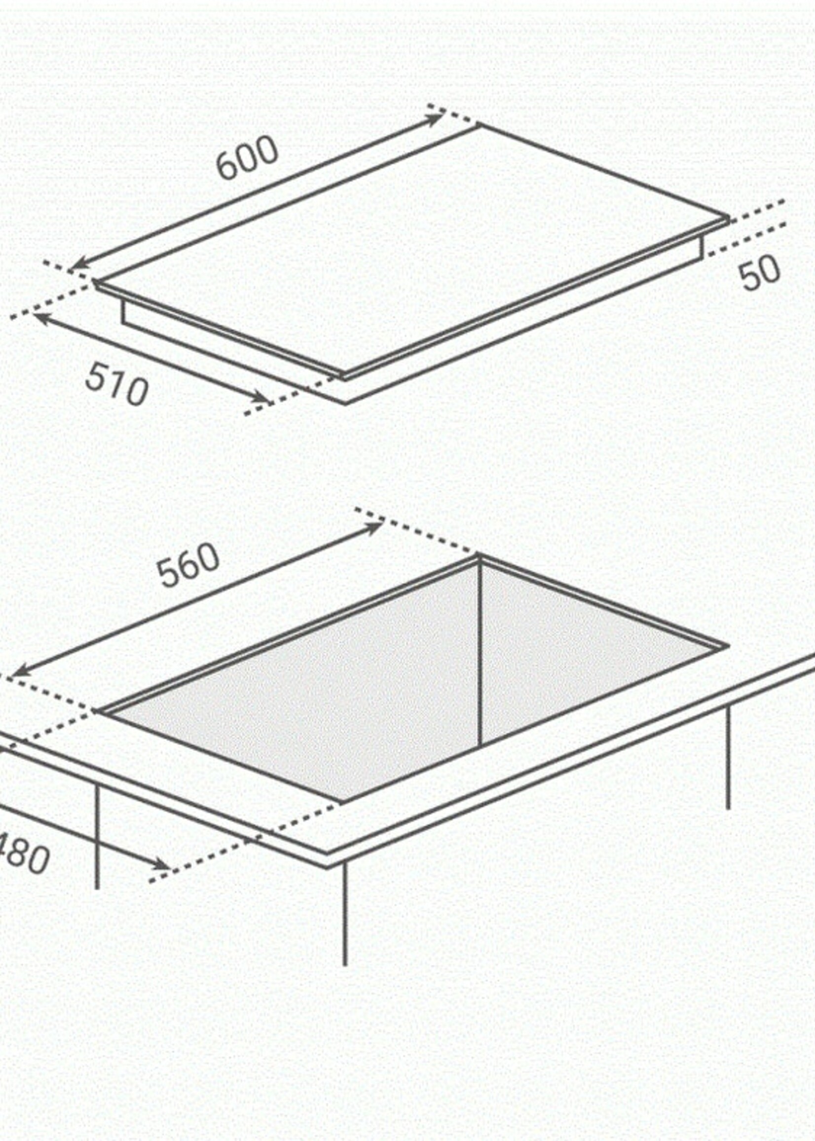 Boretti BNK601AN Gaskookplaat - 60 cm