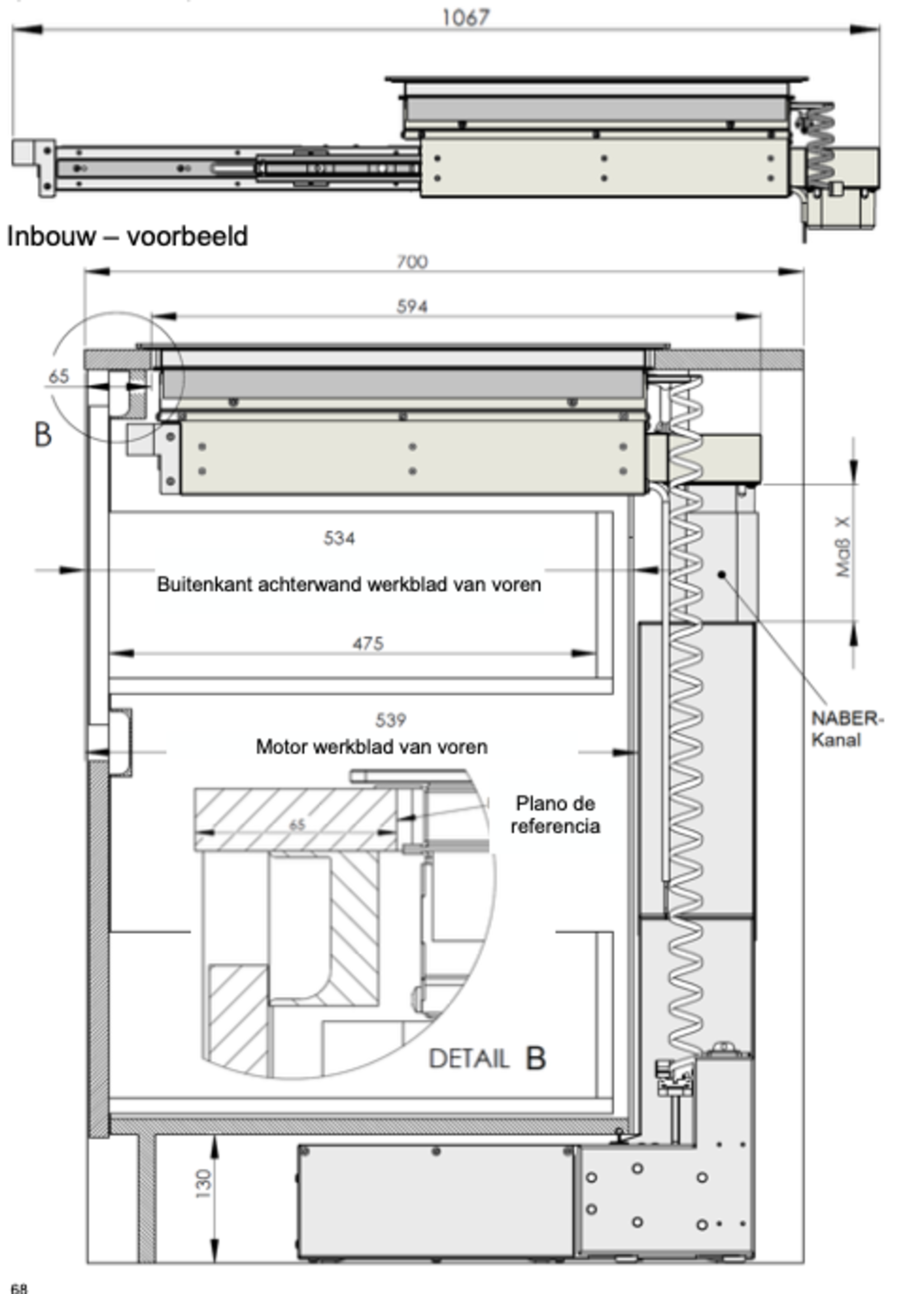 Opera NIVEL 930 Pro kookplaat met afzuiging - 93 cm