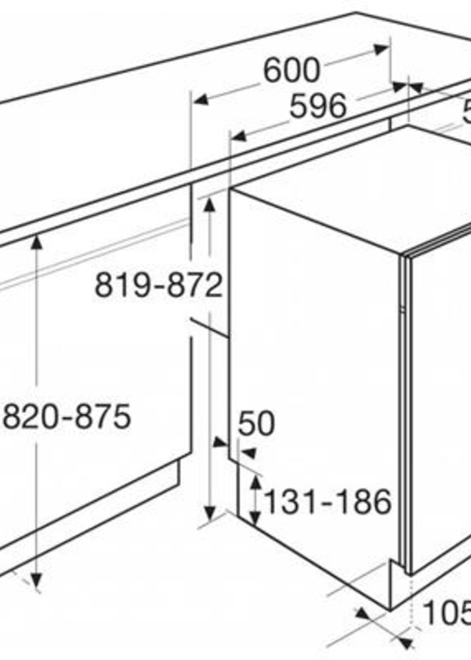 Atag VA7114RT inbouw vaatwasser - 90 cm