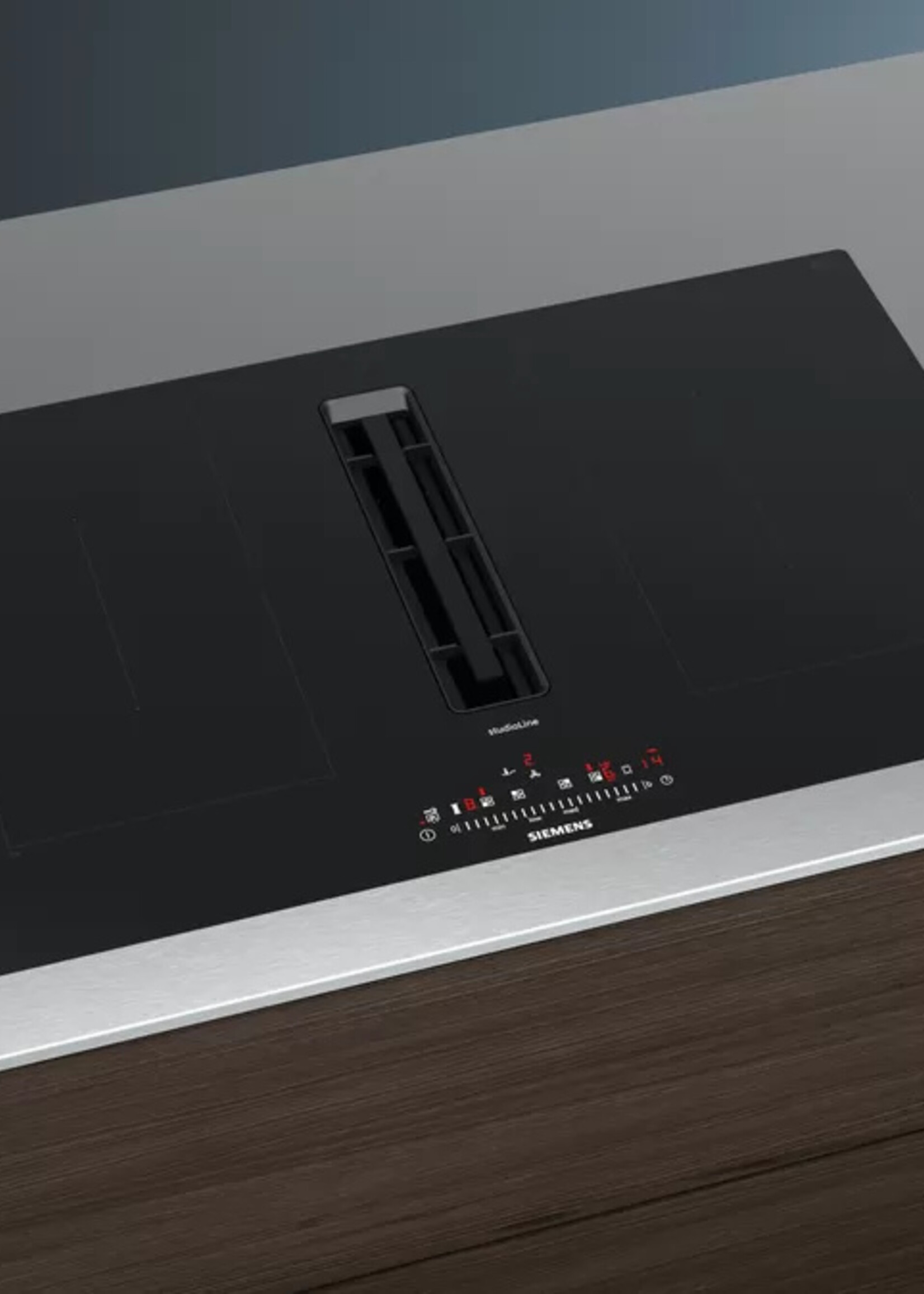 Siemens ED807FQ25E studioLine Inductiekookplaat met afzuiging - 80 cm