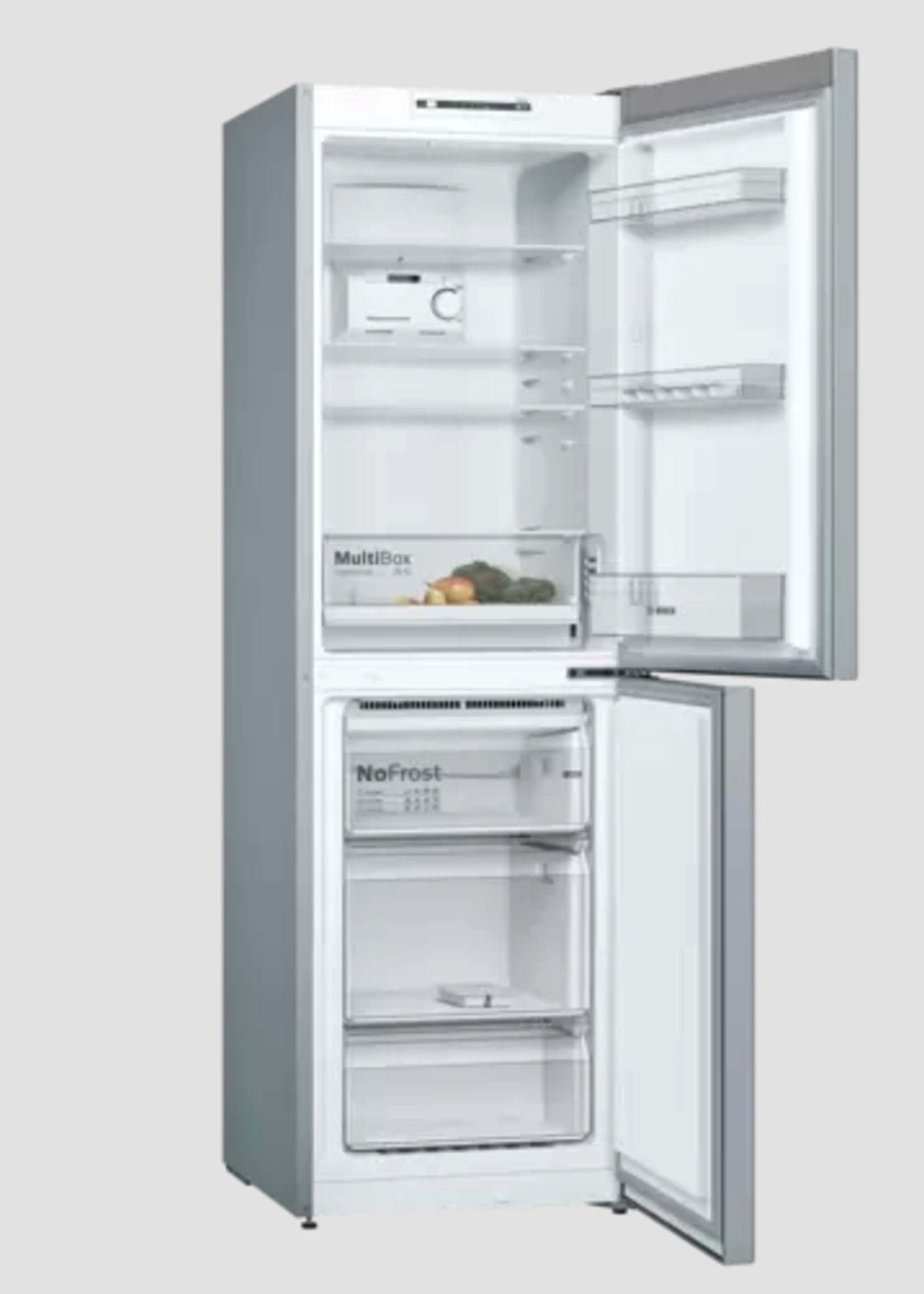 Bosch KGN34NLEA Vrijstaande koel-vriescombinatie - 186 x 60 cm - RVS