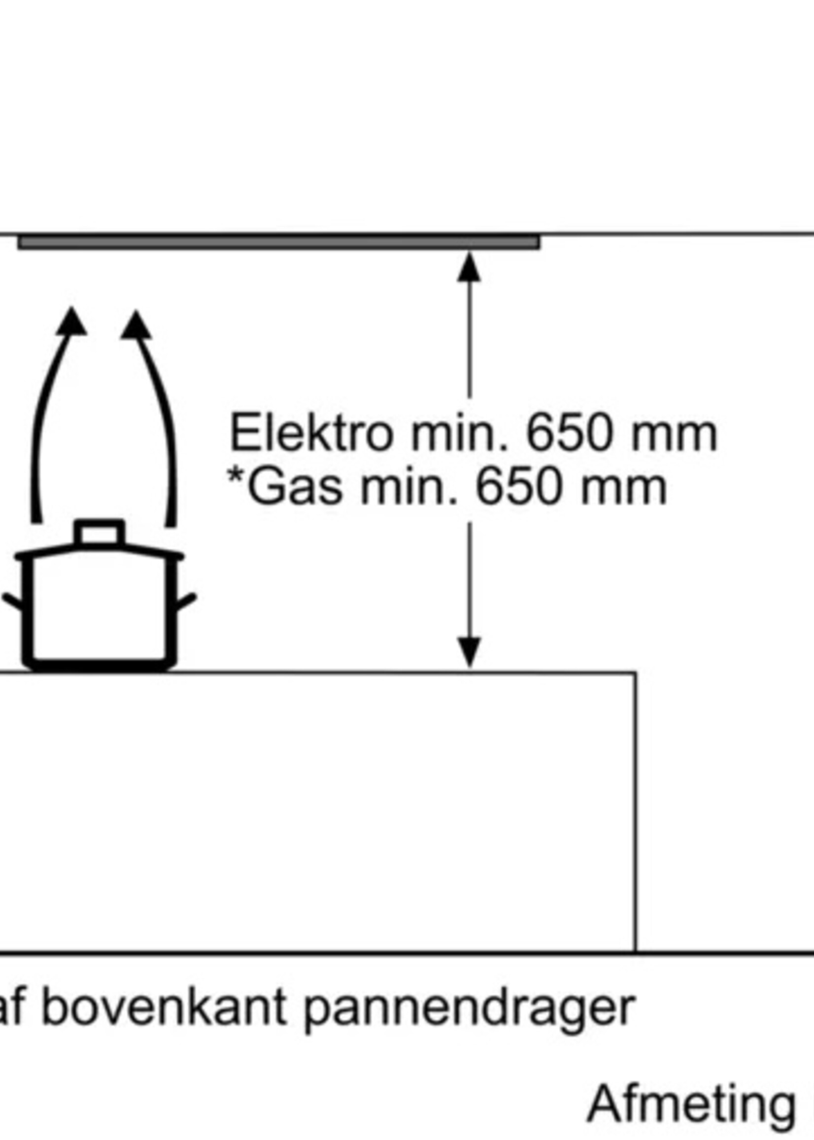 Bosch DHL555BL Afzuigunit vlakscherm - 53 cm