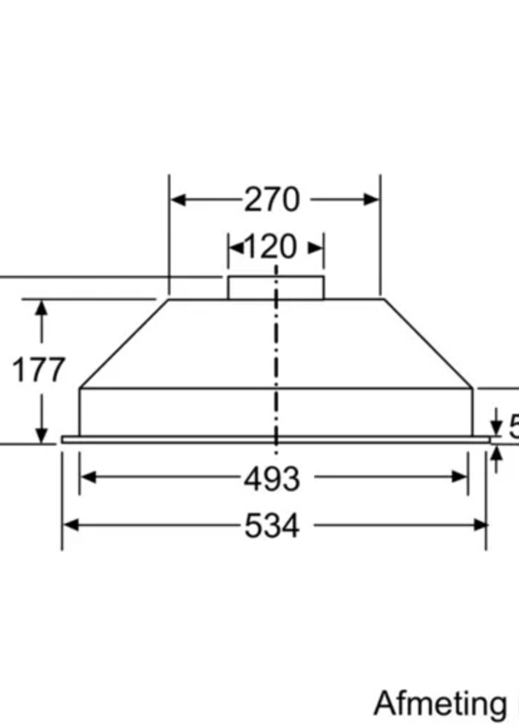 Bosch DLN53AA70 Inbouw Afzuigkap - 53 cm