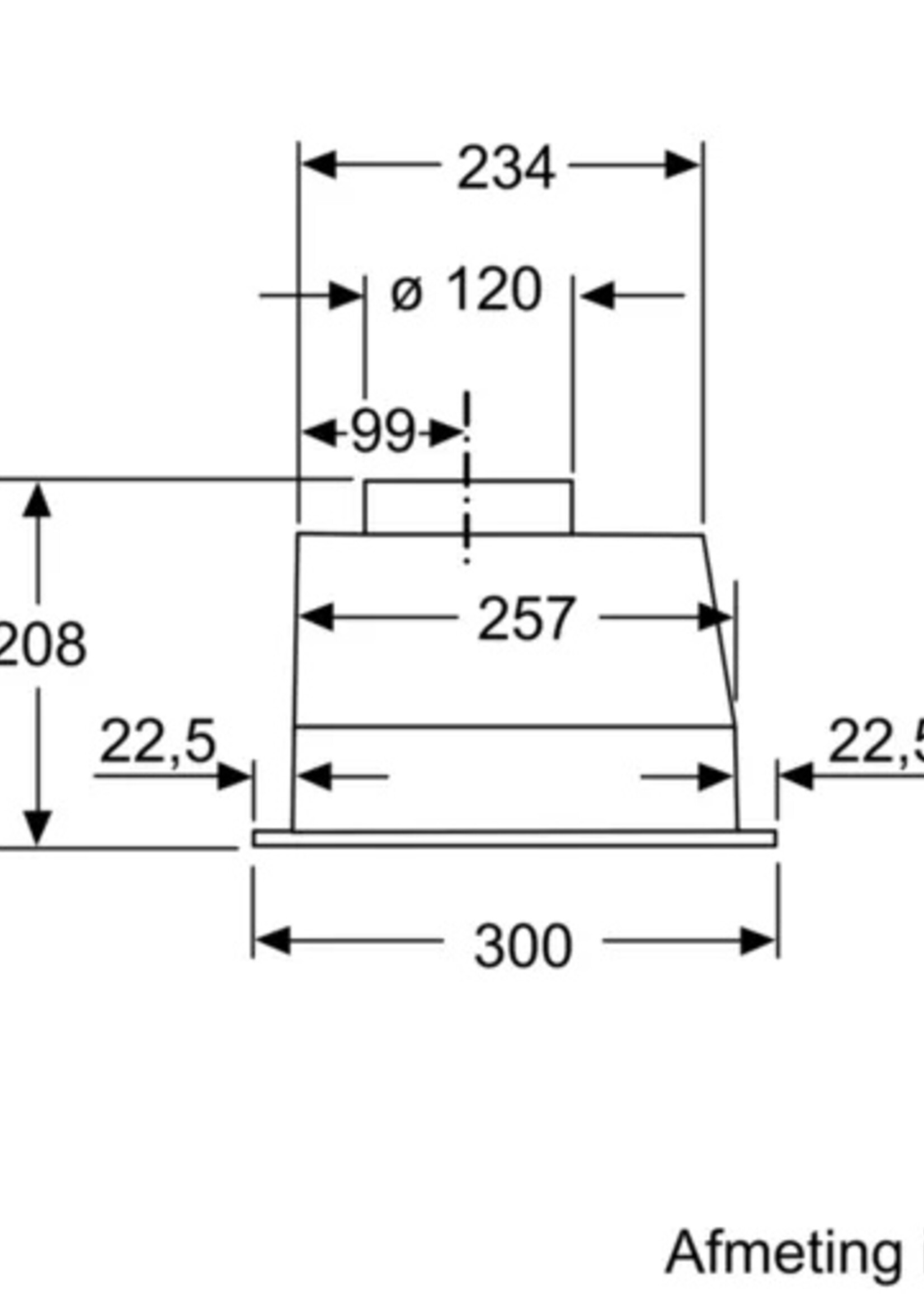 Bosch DLN53AA70 Inbouw Afzuigkap - 53 cm