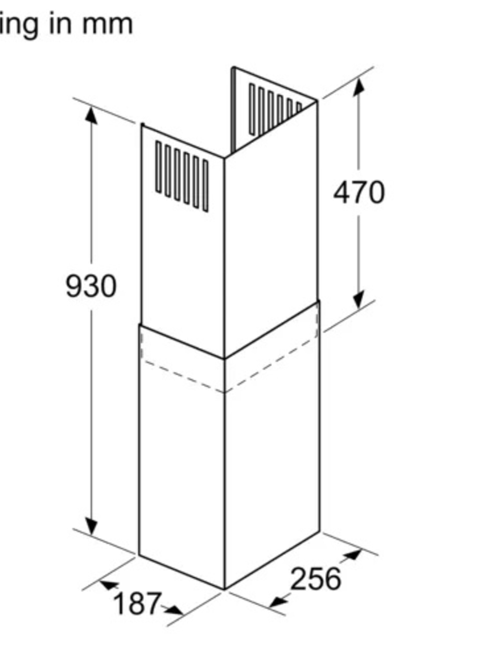 Bosch DWZ1AX6E1 Accessoire voor ventilatie