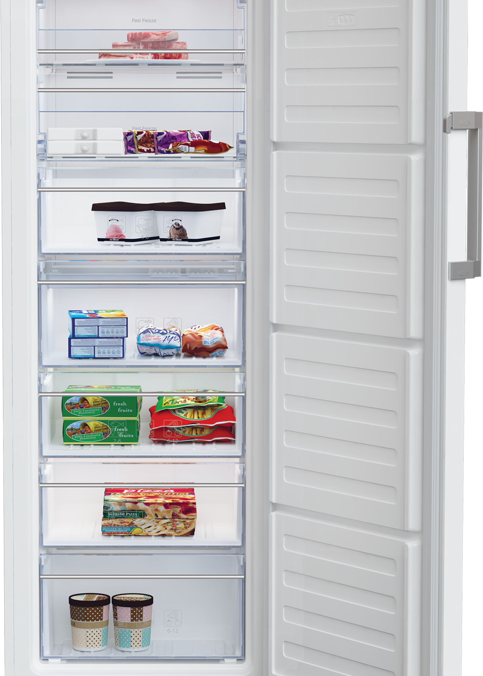 Beko FNE290E41N Vriekast - 60 cm