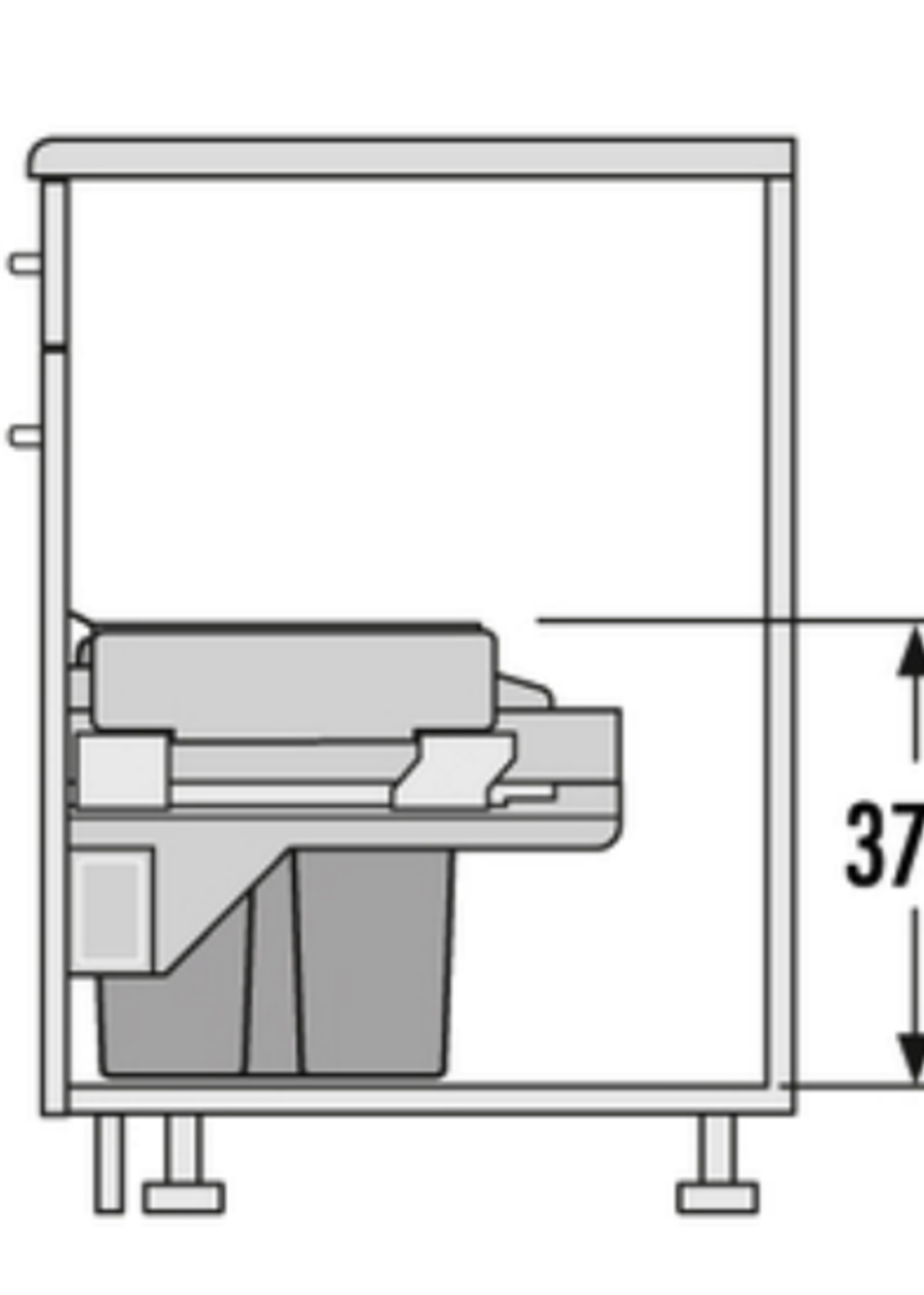 Hailo AE361068 Euro-Cargo-Soft-Short-Front - 40 liter