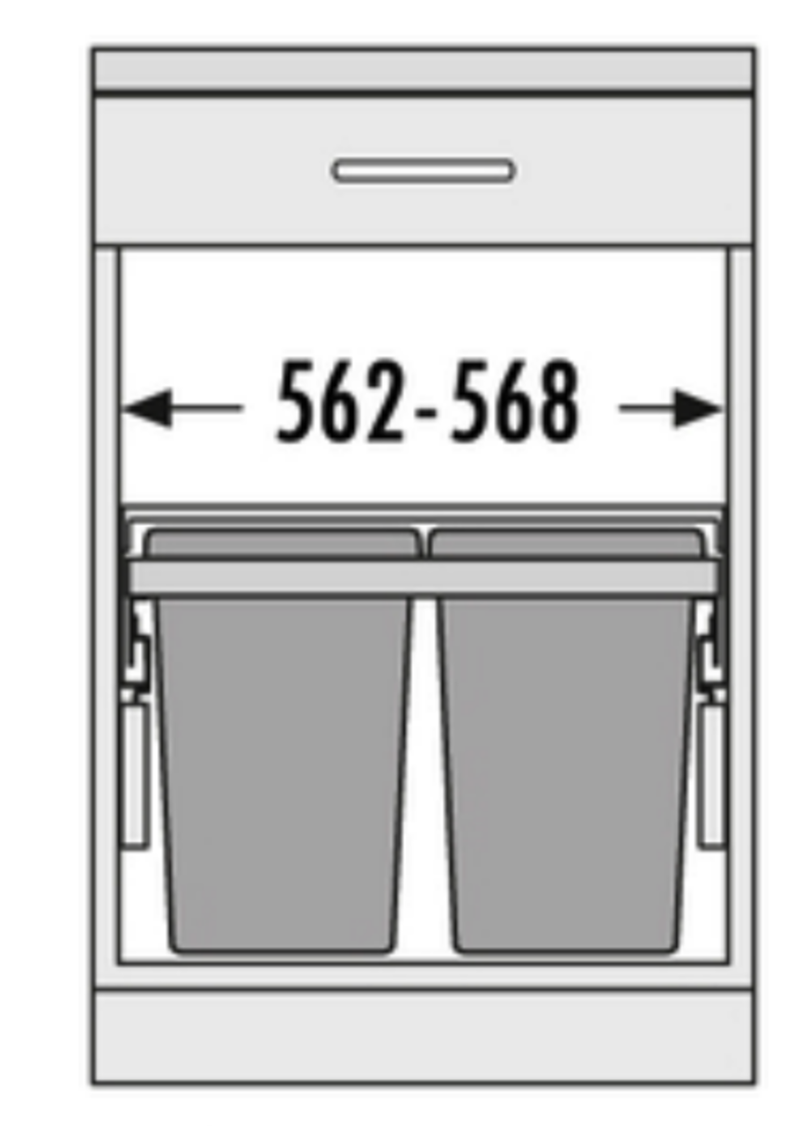 Hailo AE361068 Euro-Cargo-Soft-Short-Front - 40 liter