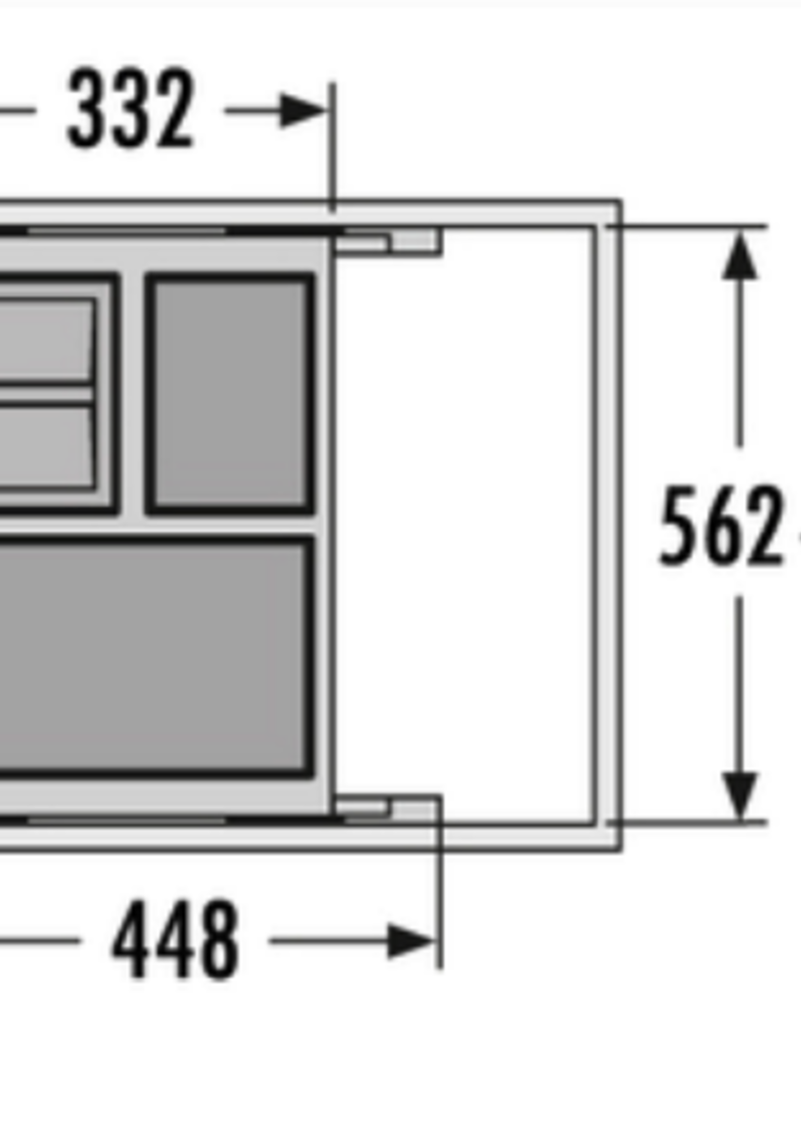 Hailo AE361068 Euro-Cargo-Soft-Short-Front - 40 liter