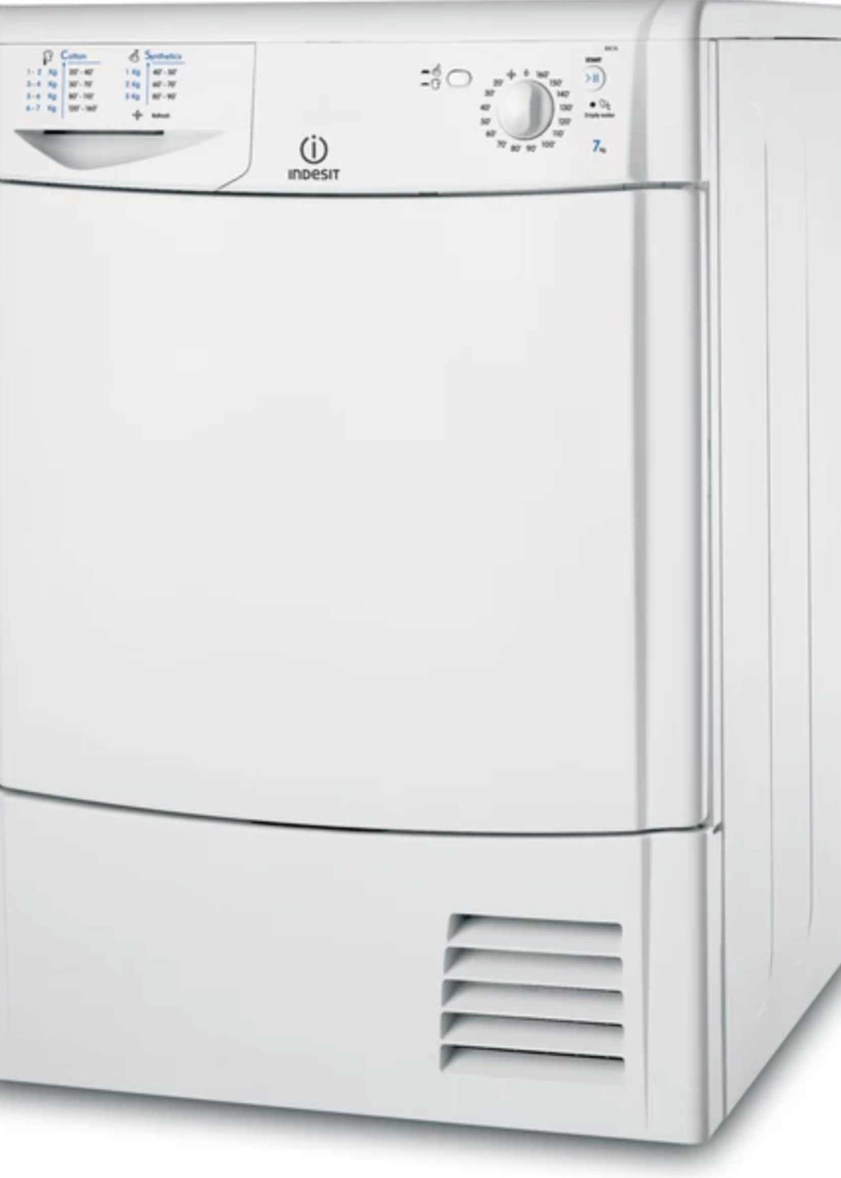 Indesit IDC75B Vrijstaande condens droger - 7 kg