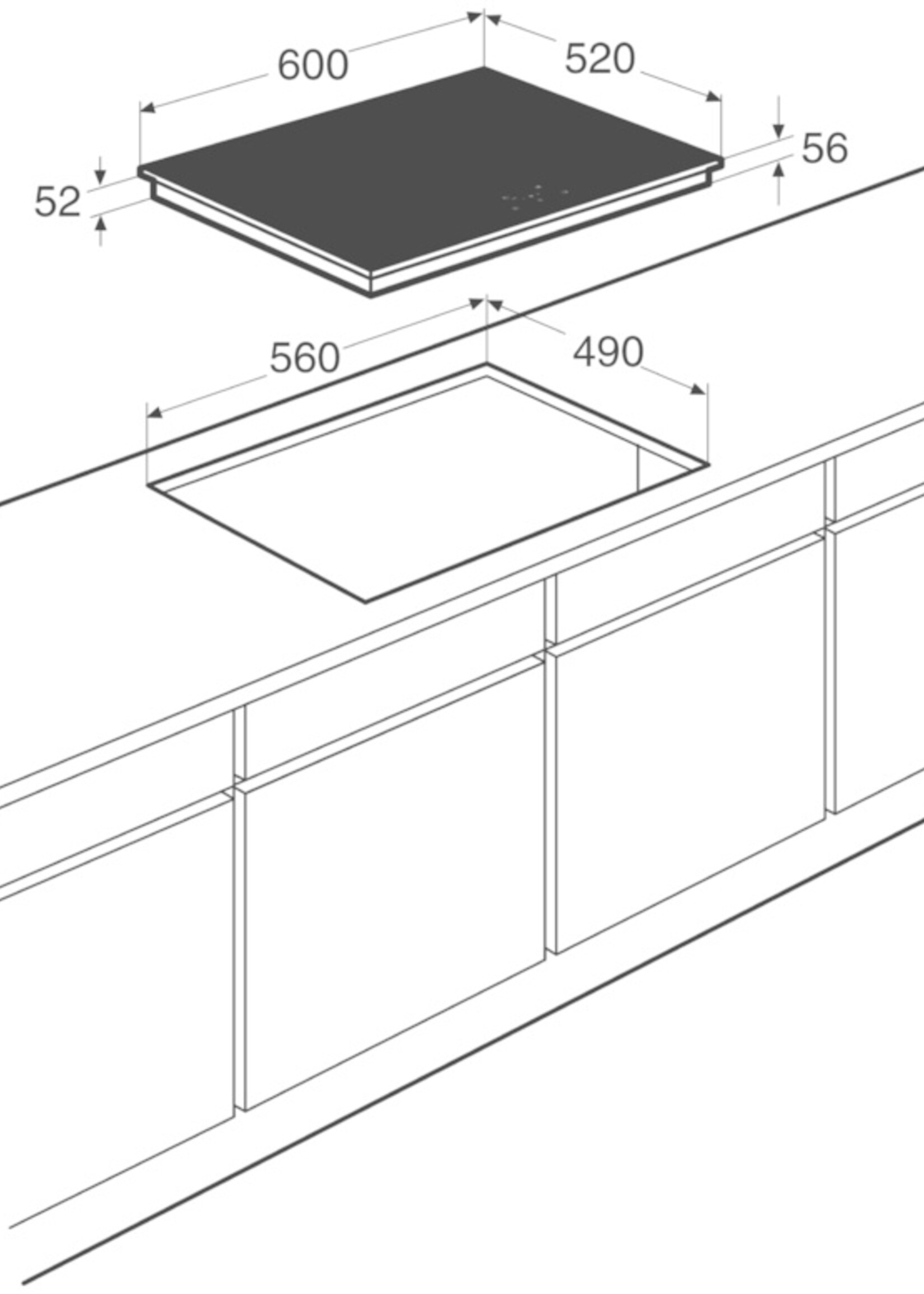 Pelgrim IK2064F Inductiekookplaat - 60 cm