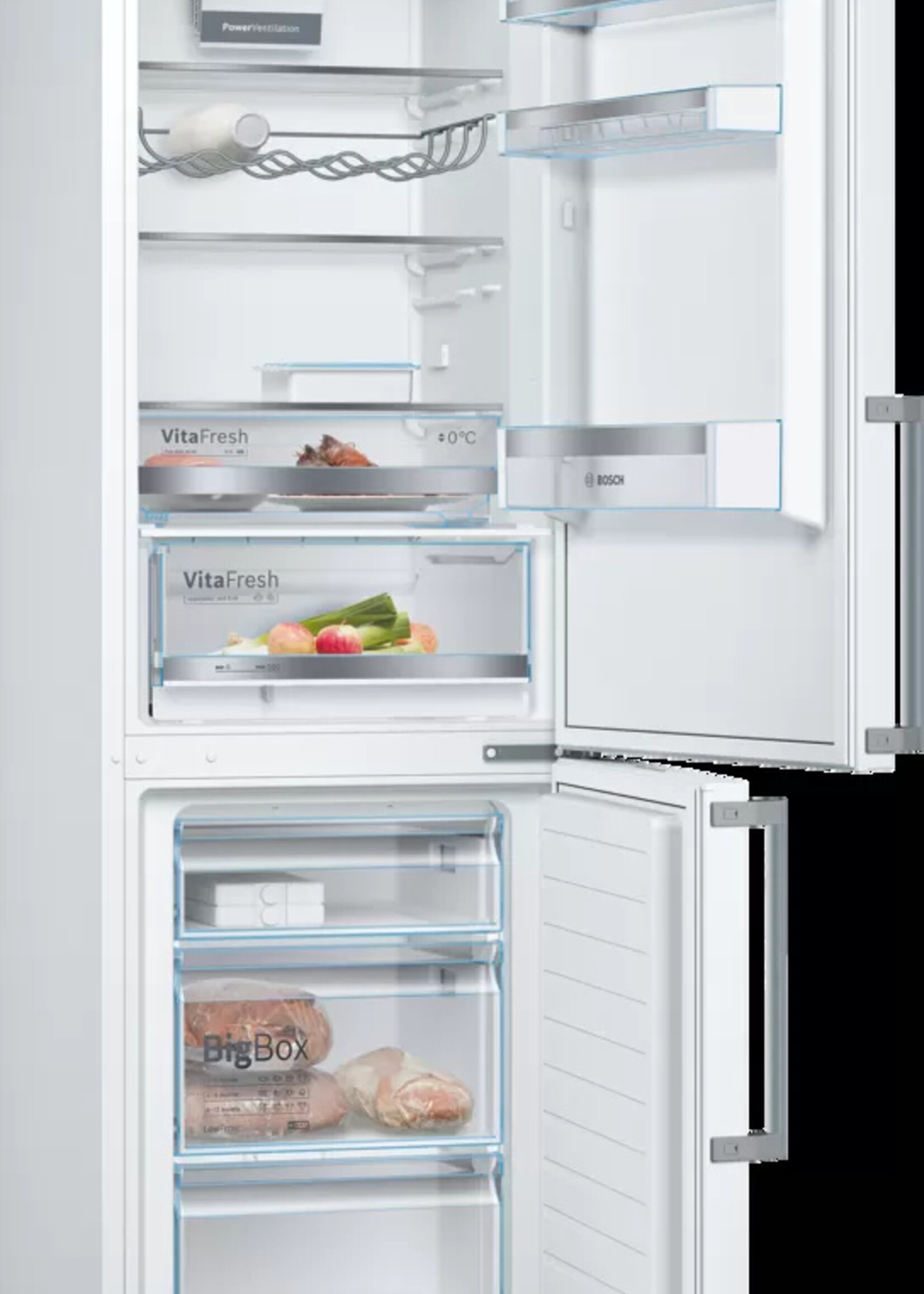 Bosch KGE36EWCP koel-vriescombinatie vrijstaand - 186 cm