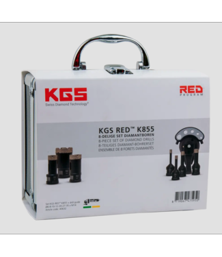 KGS RED K855 40632 8-delige set diamant-tegelboren met M14 aansluiting
