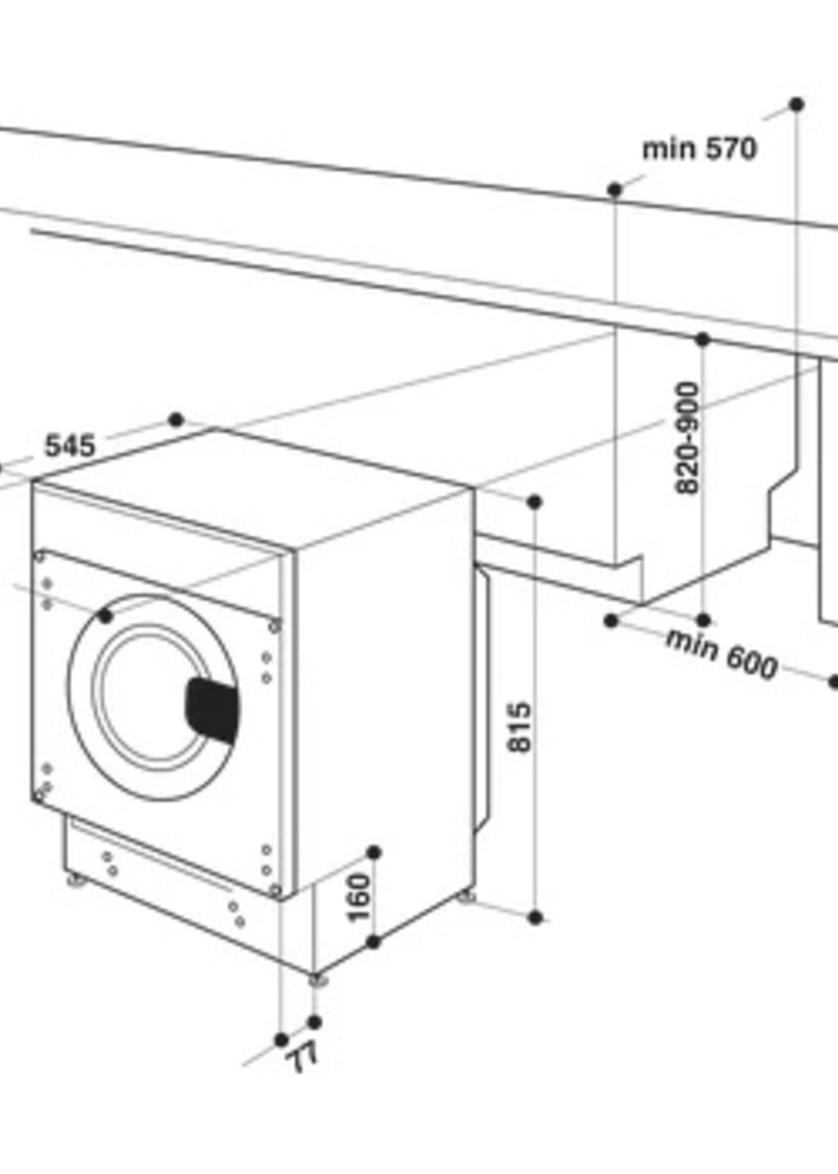 Whirlpool BIWDWG961484EU Wasdroogcombinatie - 9+6KG