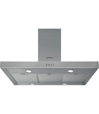 Indesit IHPC 9.5 LM X Wandschouw afzuigkap - 90 cm