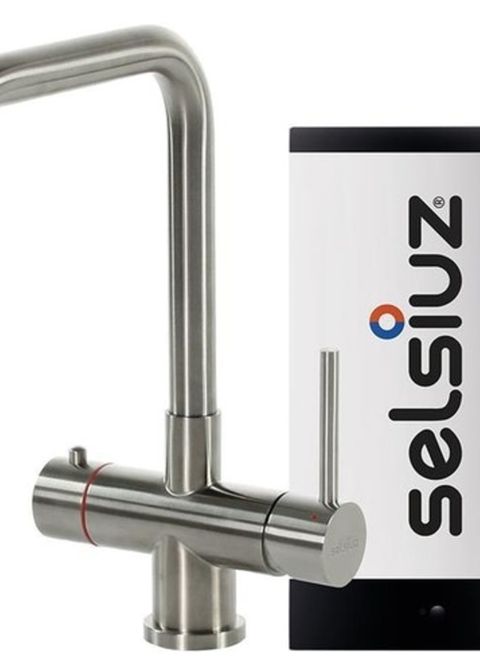 Selsiuz Selsiuz 350216 3-in-1 Haakse Kokend Waterkraan - Inox