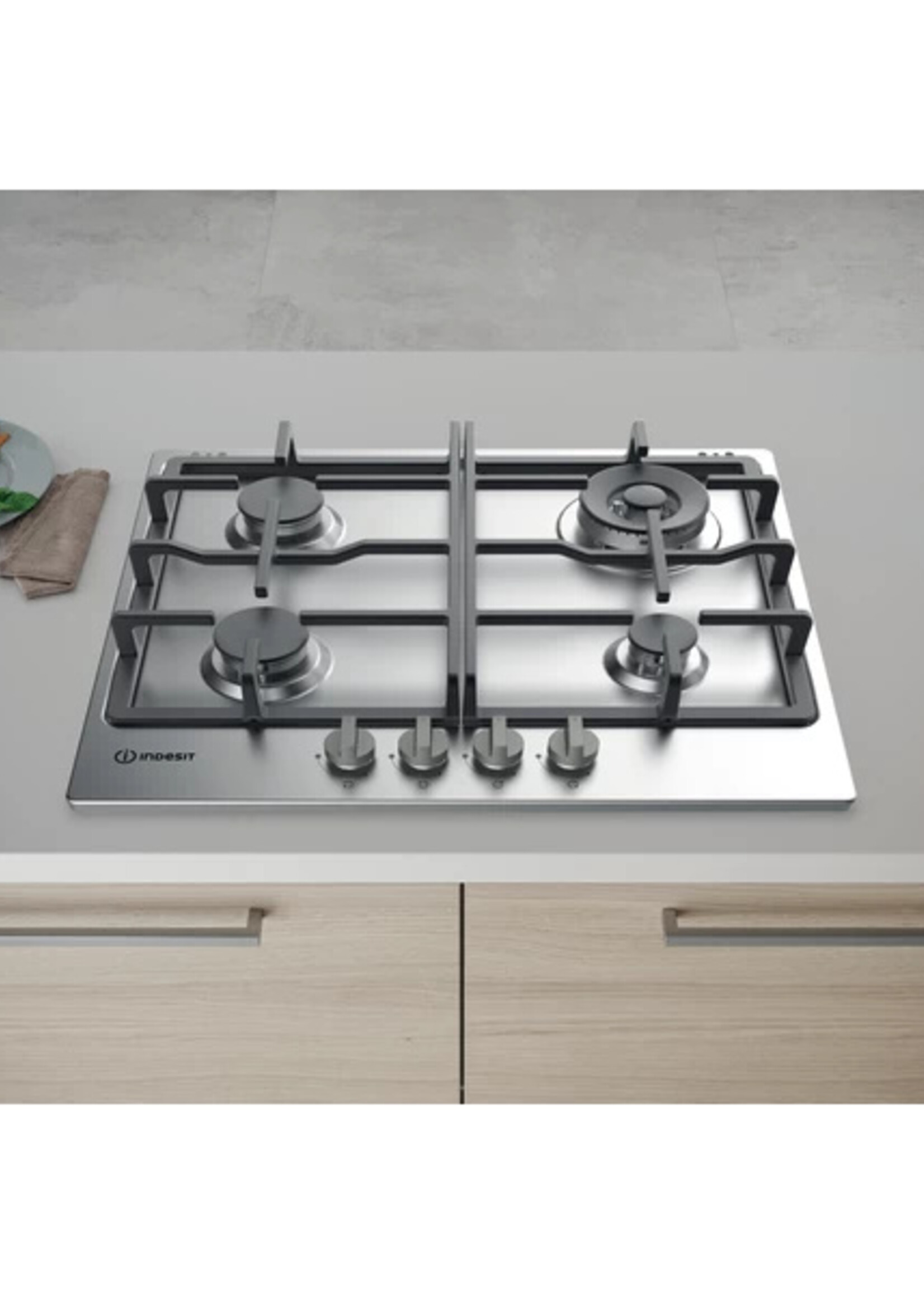 Indesit THP 641 W/IX/I NL gaskookplaat - 60 cm