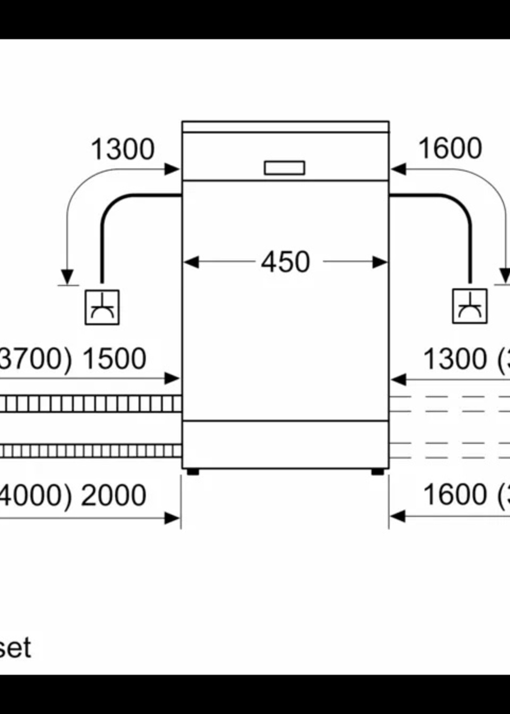 Siemens SR85E800LE Geïntegreerde vaatwasser - 45 cm