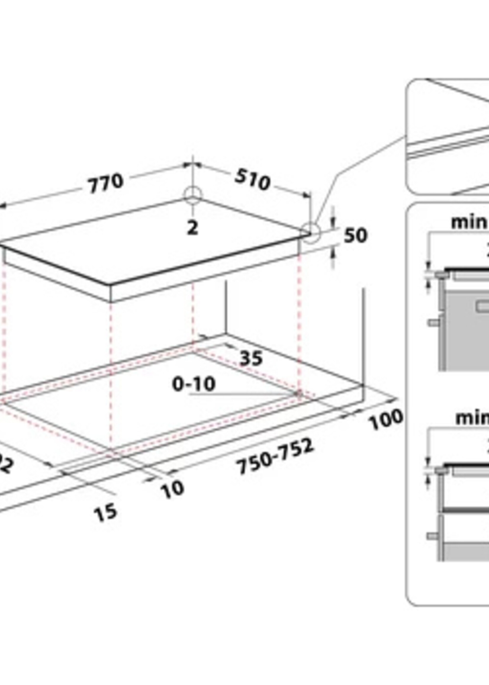 Whirlpool WL S3377 BF Inductiekookplaat - 70 cm